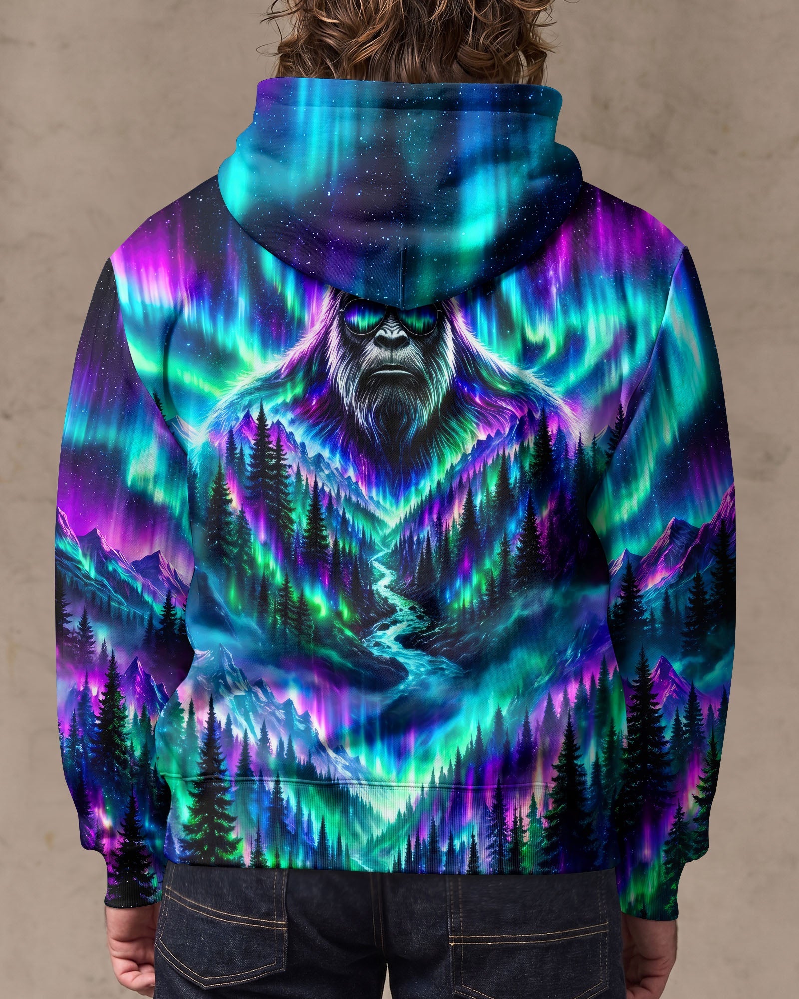 BIGFOOT FOREST  AURORA ALL OVER PRINT - TLNO2206263