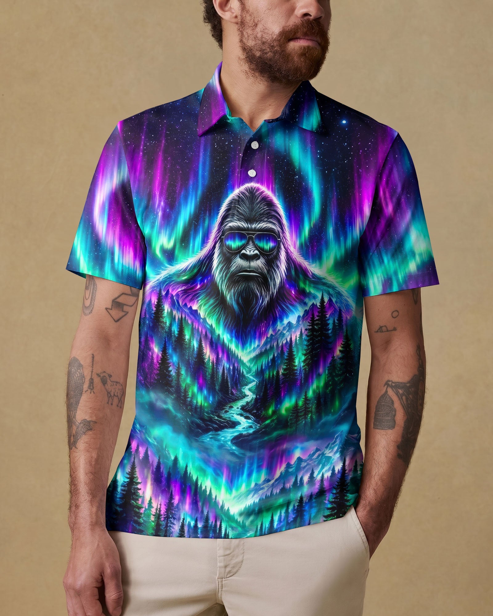 BIGFOOT FOREST  AURORA ALL OVER PRINT - TLNO2206263