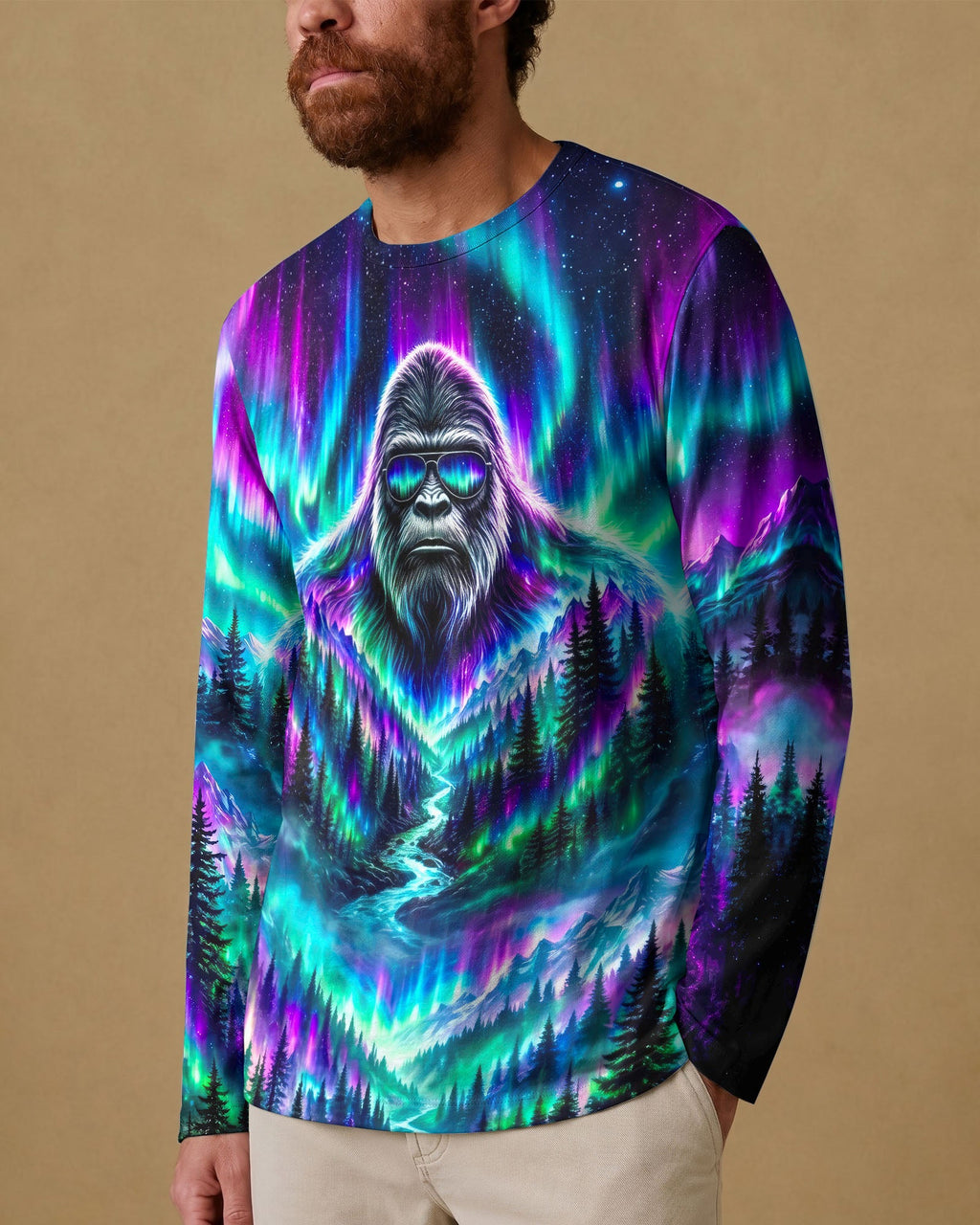 BIGFOOT FOREST  AURORA ALL OVER PRINT - TLNO2206263