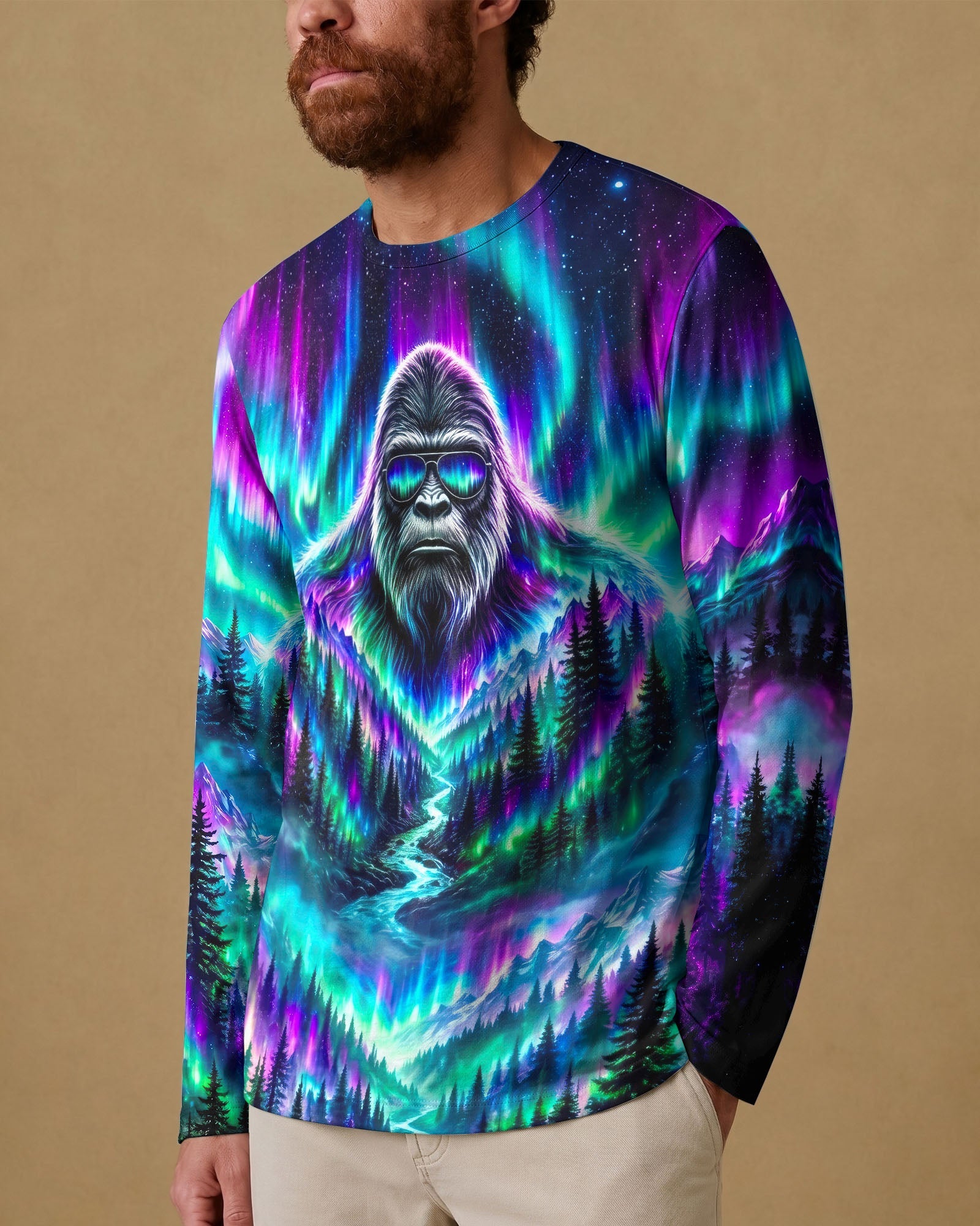 BIGFOOT FOREST  AURORA ALL OVER PRINT - TLNO2206263