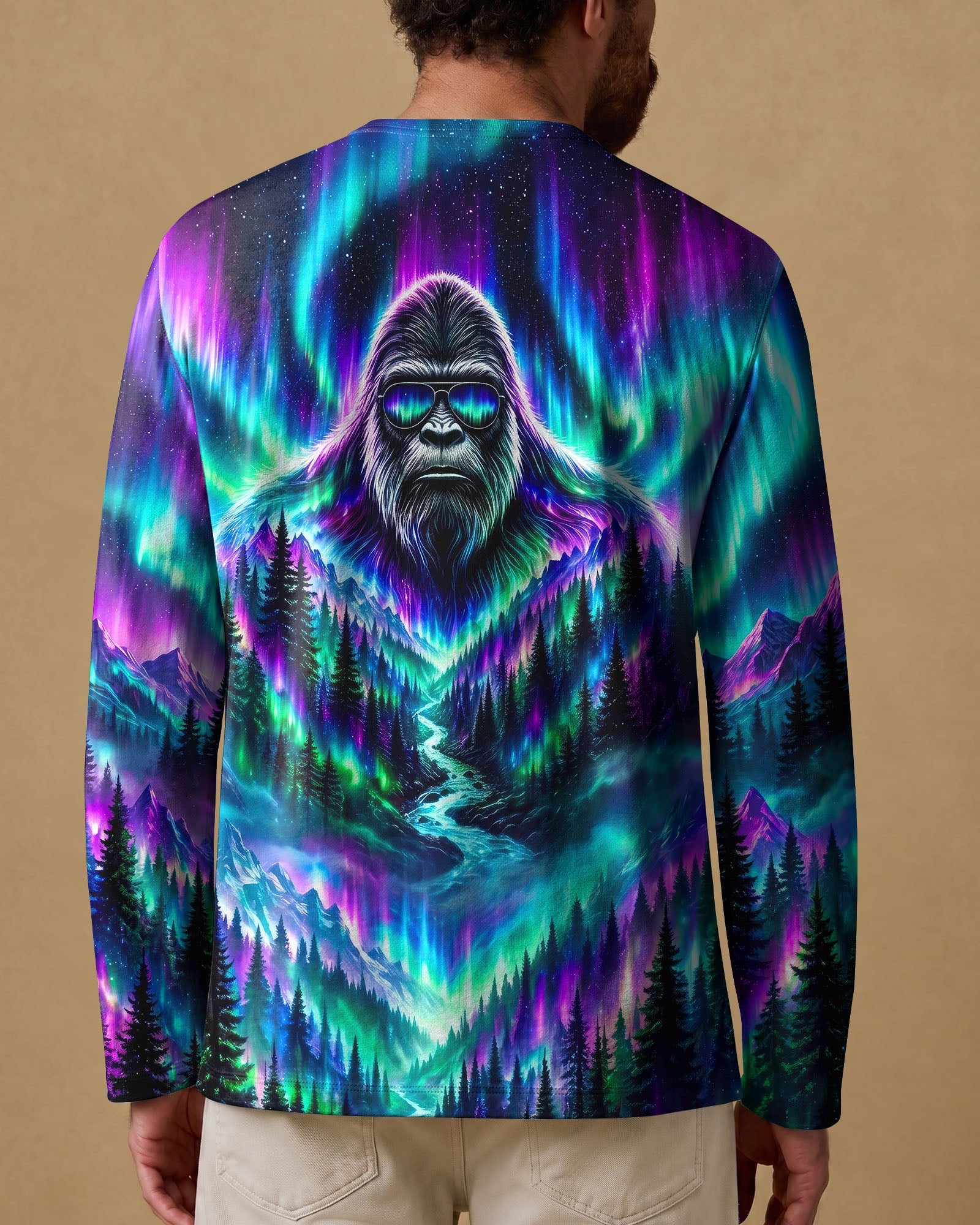 BIGFOOT FOREST  AURORA ALL OVER PRINT - TLNO2206263