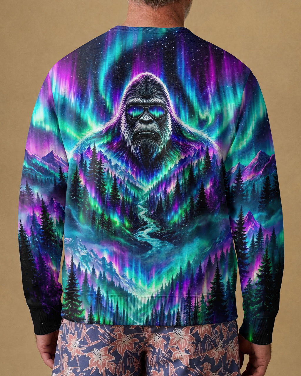 BIGFOOT FOREST  AURORA ALL OVER PRINT - TLNO2206263