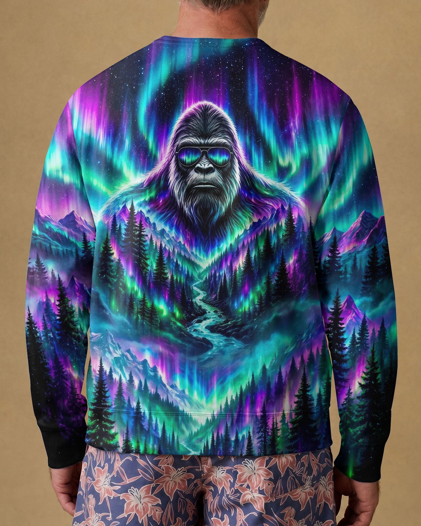 BIGFOOT FOREST  AURORA ALL OVER PRINT - TLNO2206263