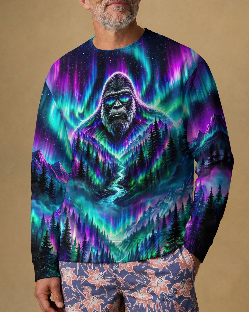 BIGFOOT FOREST  AURORA ALL OVER PRINT - TLNO2206263