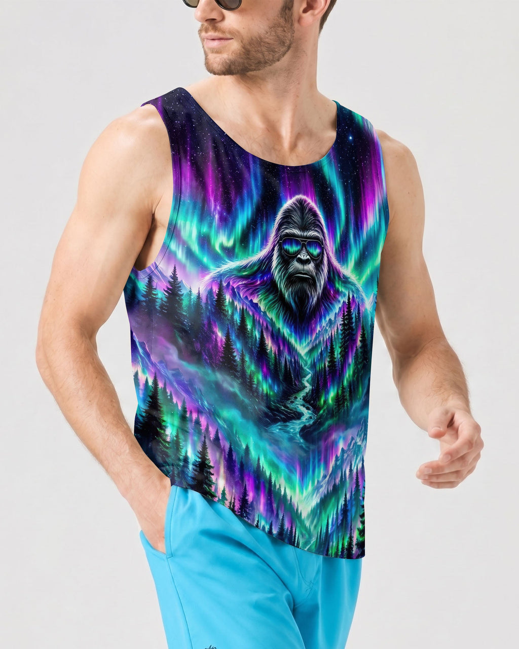 BIGFOOT FOREST  AURORA ALL OVER PRINT - TLNO2206263