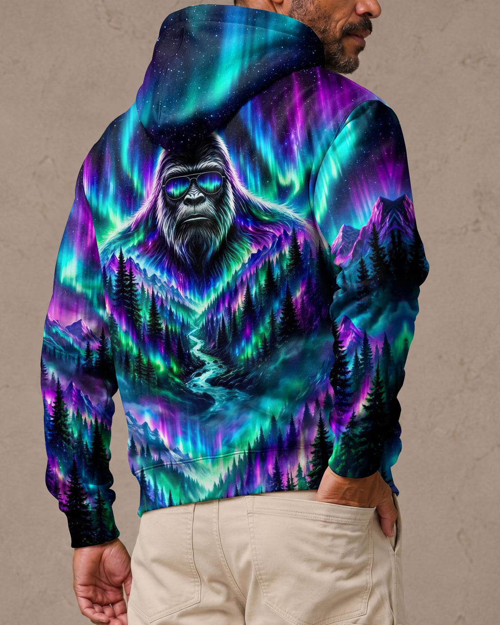 BIGFOOT FOREST  AURORA ALL OVER PRINT - TLNO2206263
