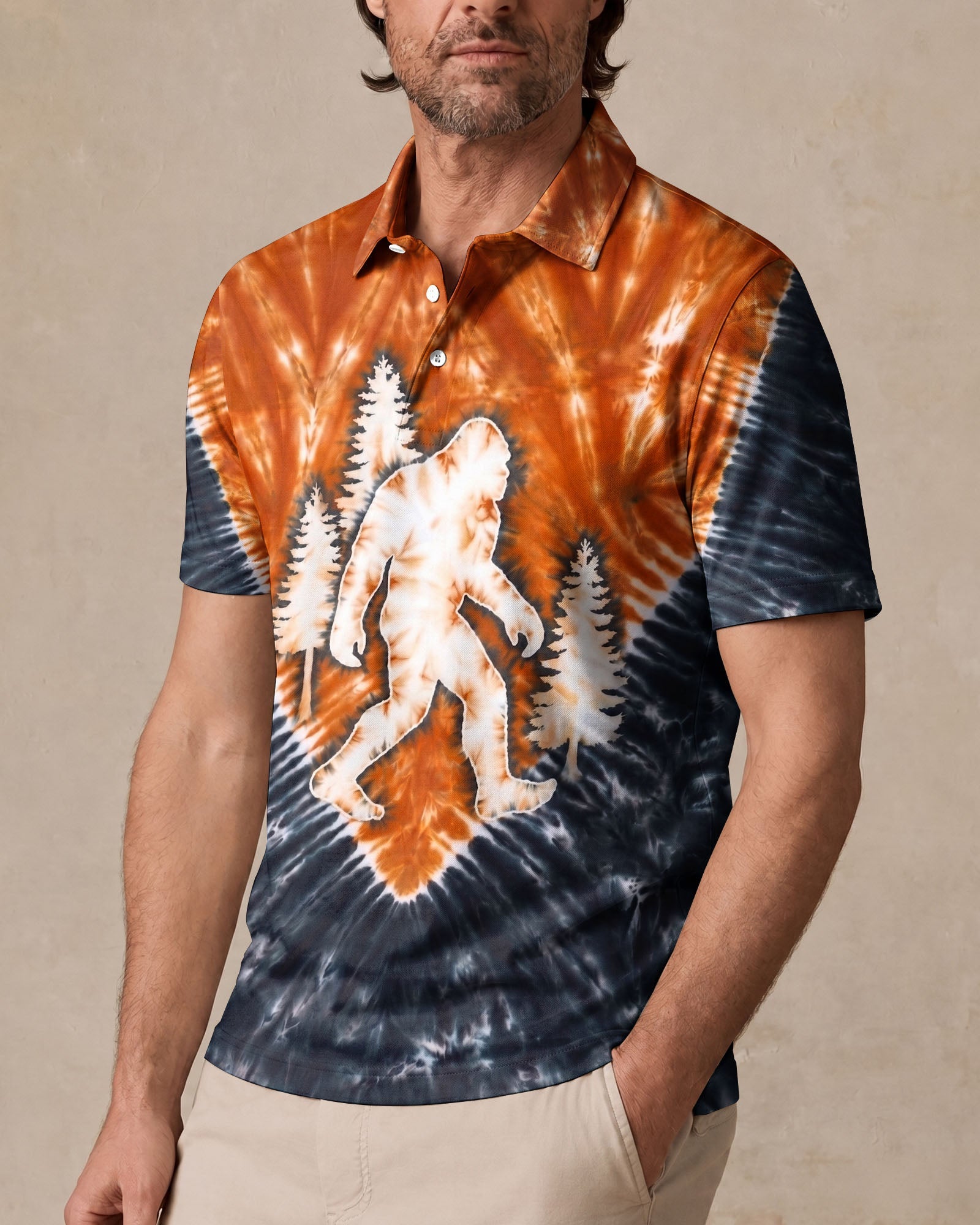BIGFOOT FOREST VINTAGE V PATTERN ALL OVER PRINT - TLNO2306261
