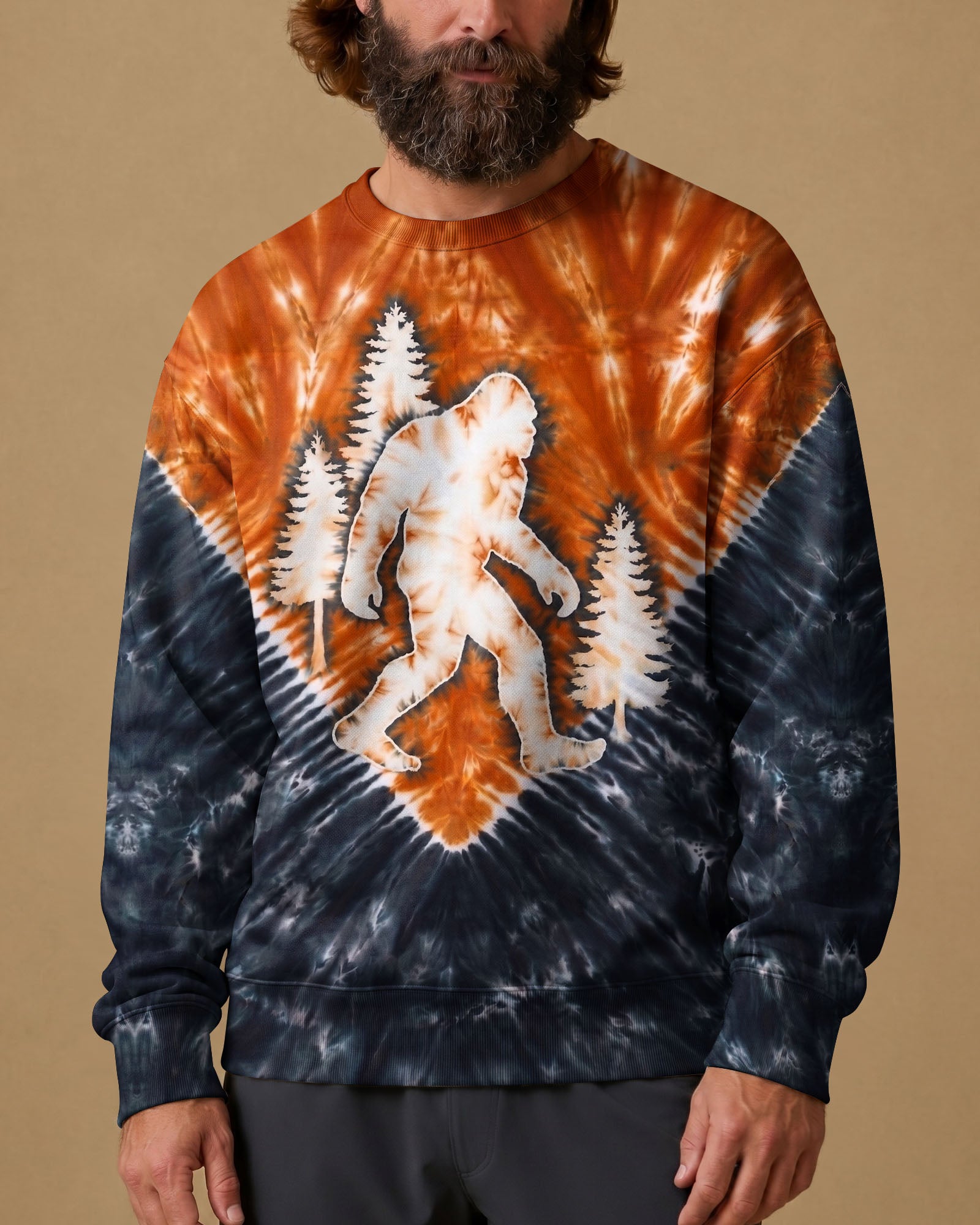BIGFOOT FOREST VINTAGE V PATTERN ALL OVER PRINT - TLNO2306261
