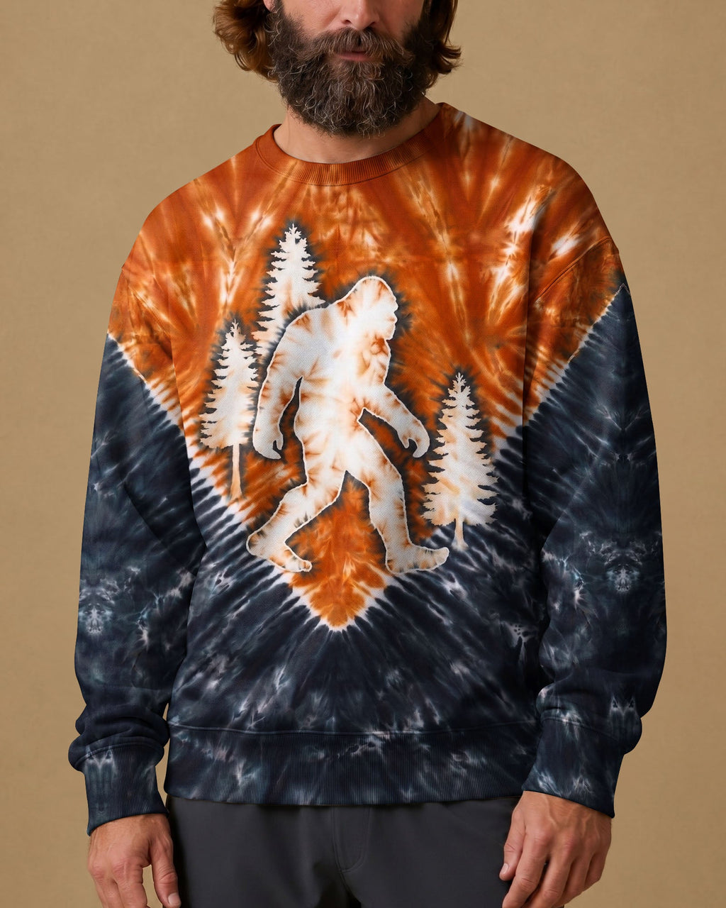 BIGFOOT FOREST VINTAGE V PATTERN ALL OVER PRINT - TLNO2306261