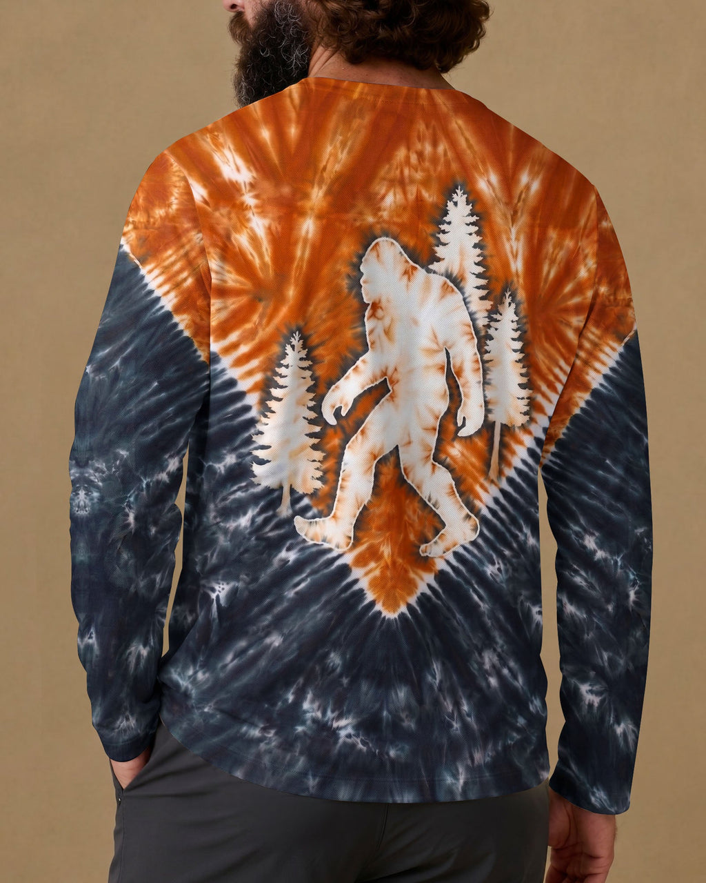 BIGFOOT FOREST VINTAGE V PATTERN ALL OVER PRINT - TLNO2306261