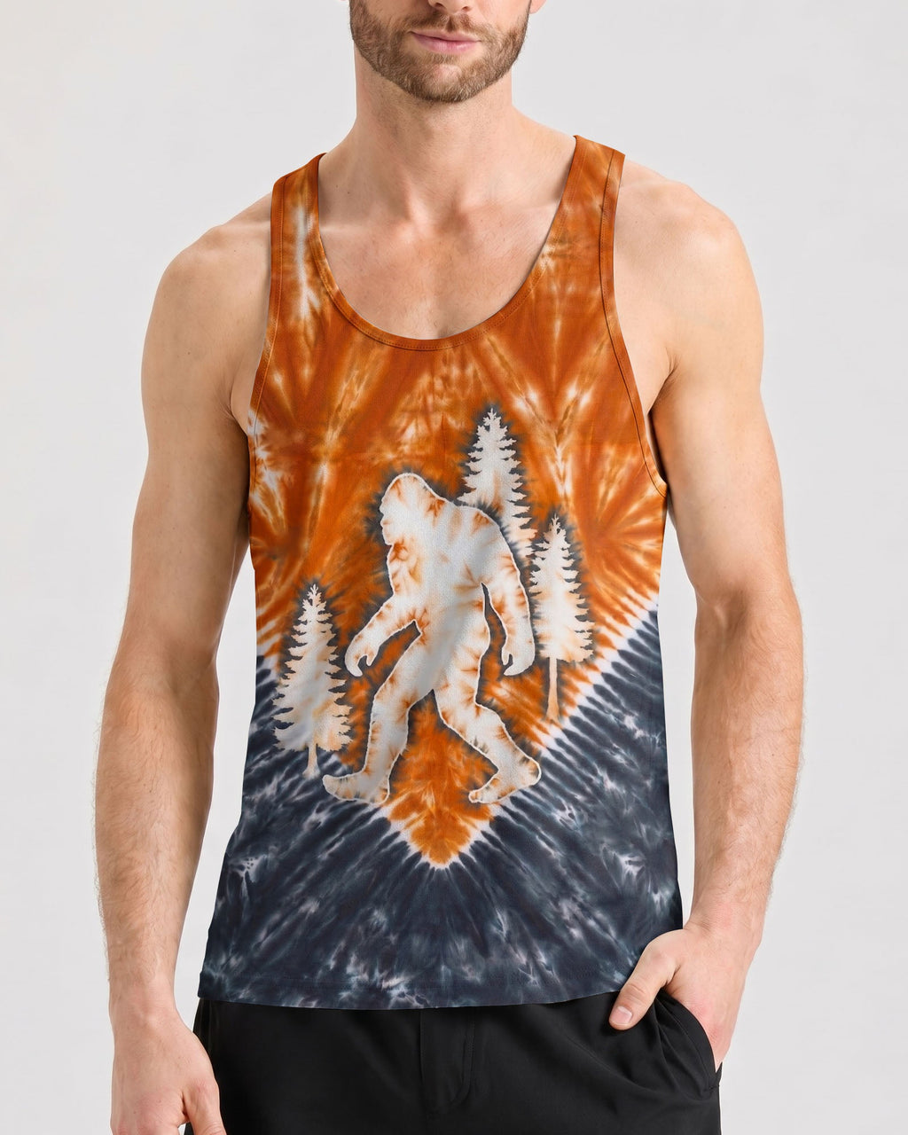 BIGFOOT FOREST VINTAGE V PATTERN ALL OVER PRINT - TLNO2306261