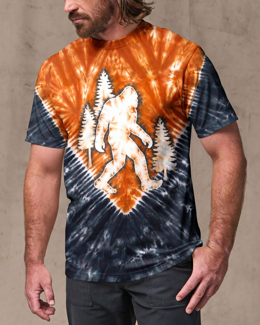BIGFOOT FOREST VINTAGE V PATTERN ALL OVER PRINT - TLNO2306261