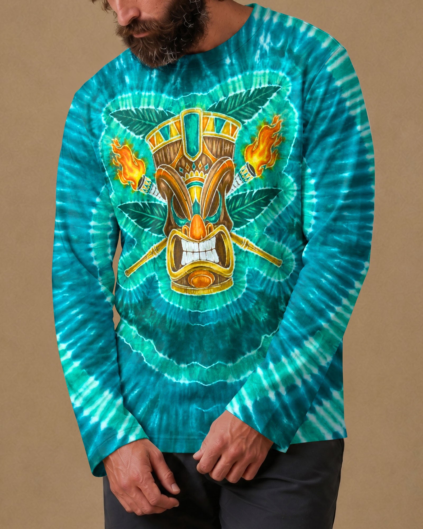 TROPICAL TIKI BURST ALL OVER PRINT  - TLNO2506261