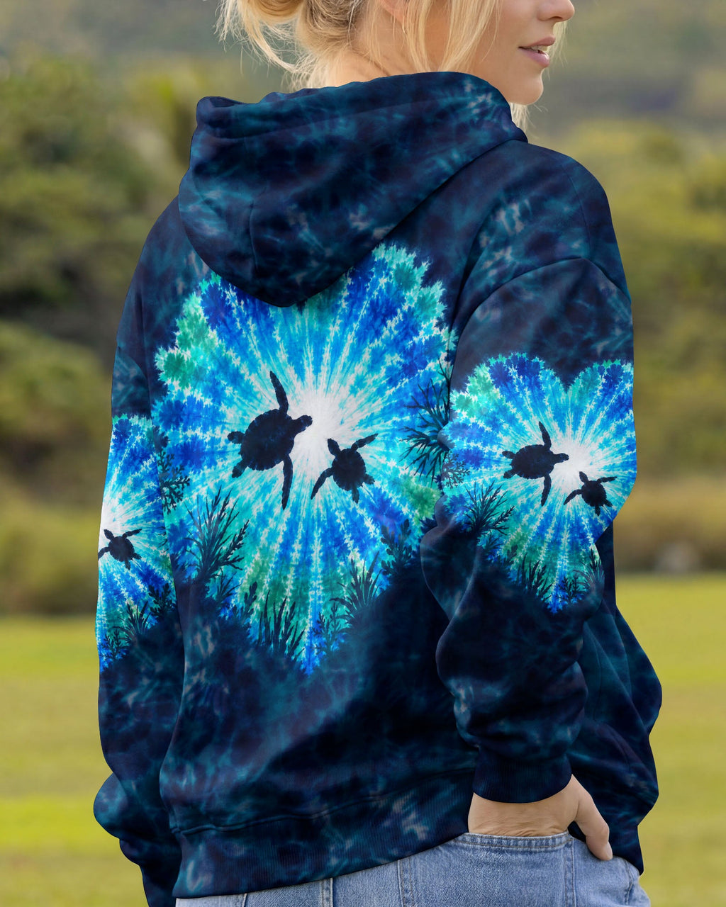 HEART OF THE SEA TURTLES BURST ALL OVER PRINT  - TLNO2506262