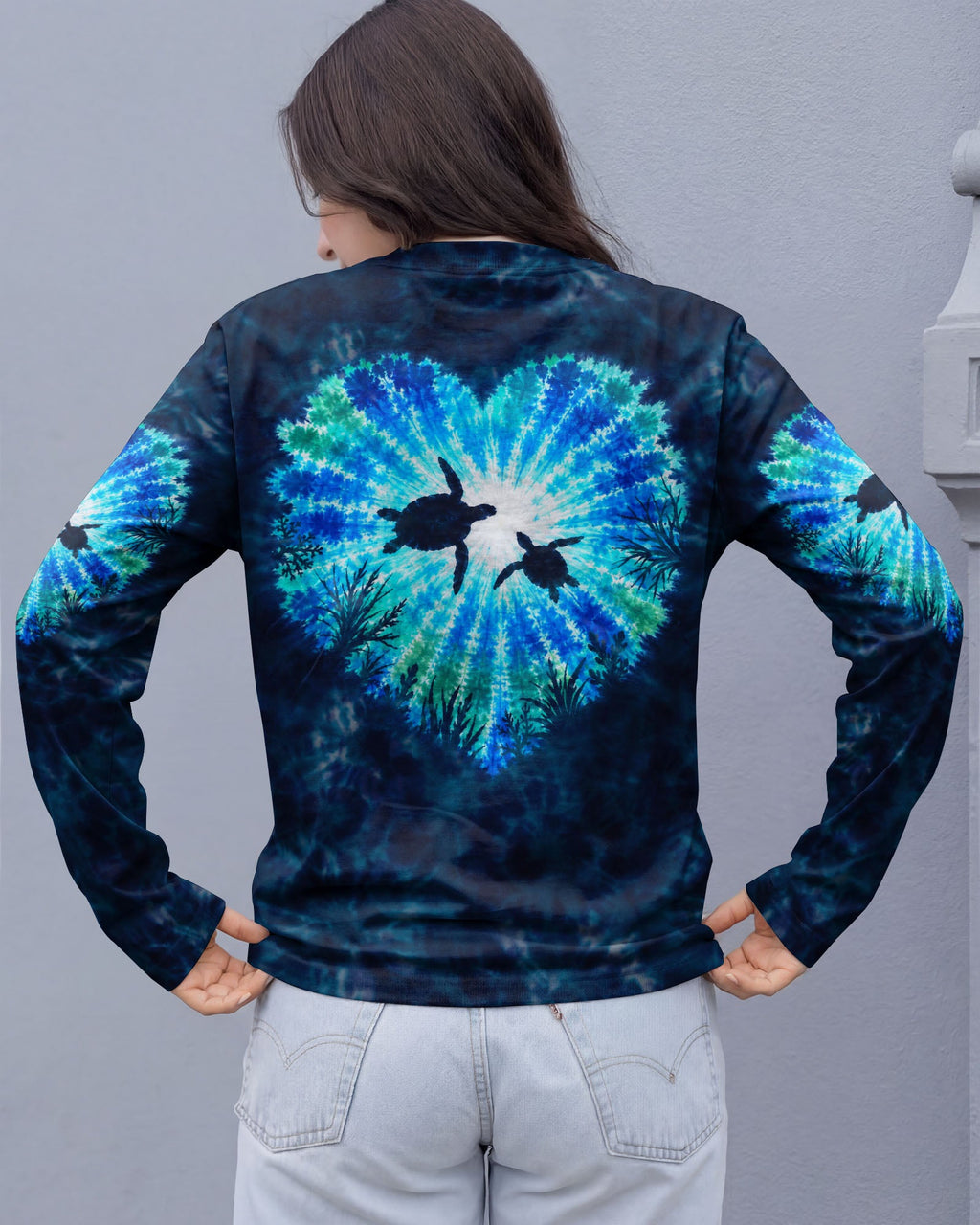 HEART OF THE SEA TURTLES BURST ALL OVER PRINT  - TLNO2506262