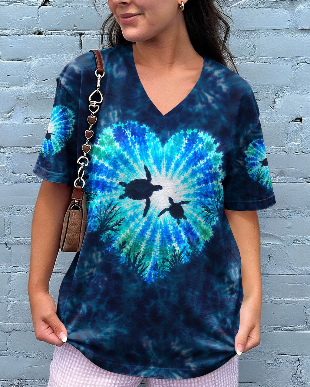 HEART OF THE SEA TURTLES BURST ALL OVER PRINT  - TLNO2506262