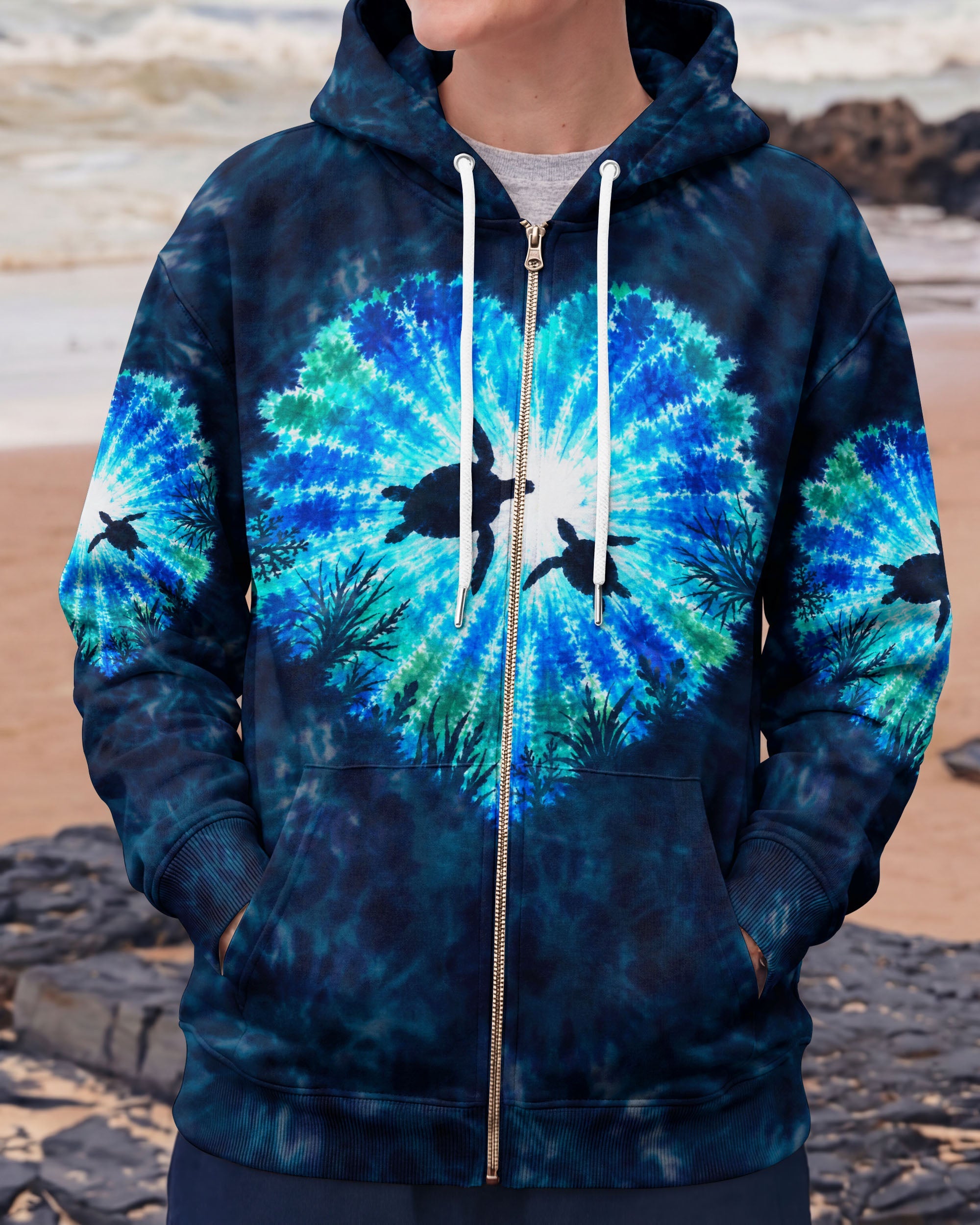 HEART OF THE SEA TURTLES BURST ALL OVER PRINT  - TLNO2506262