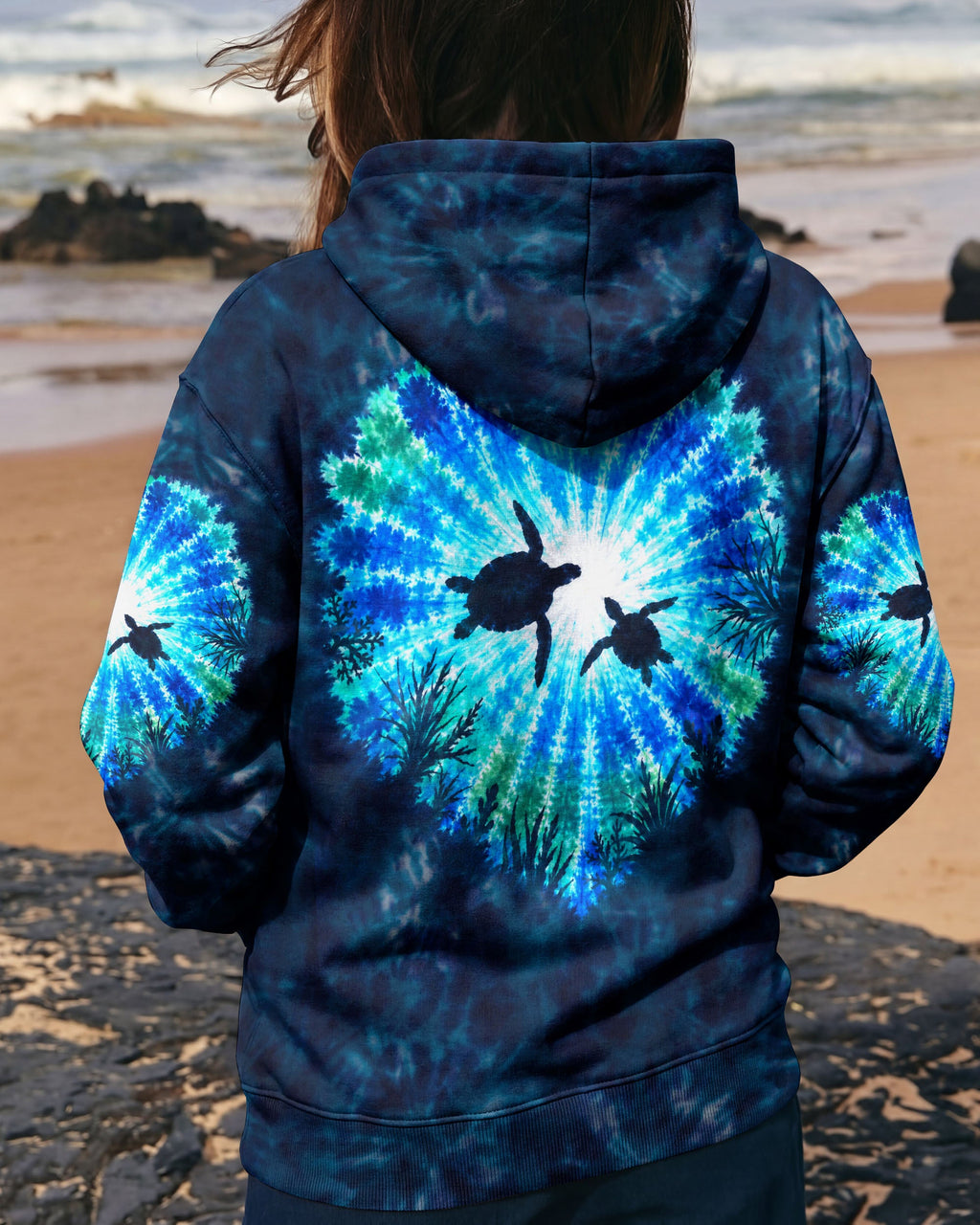 HEART OF THE SEA TURTLES BURST ALL OVER PRINT  - TLNO2506262