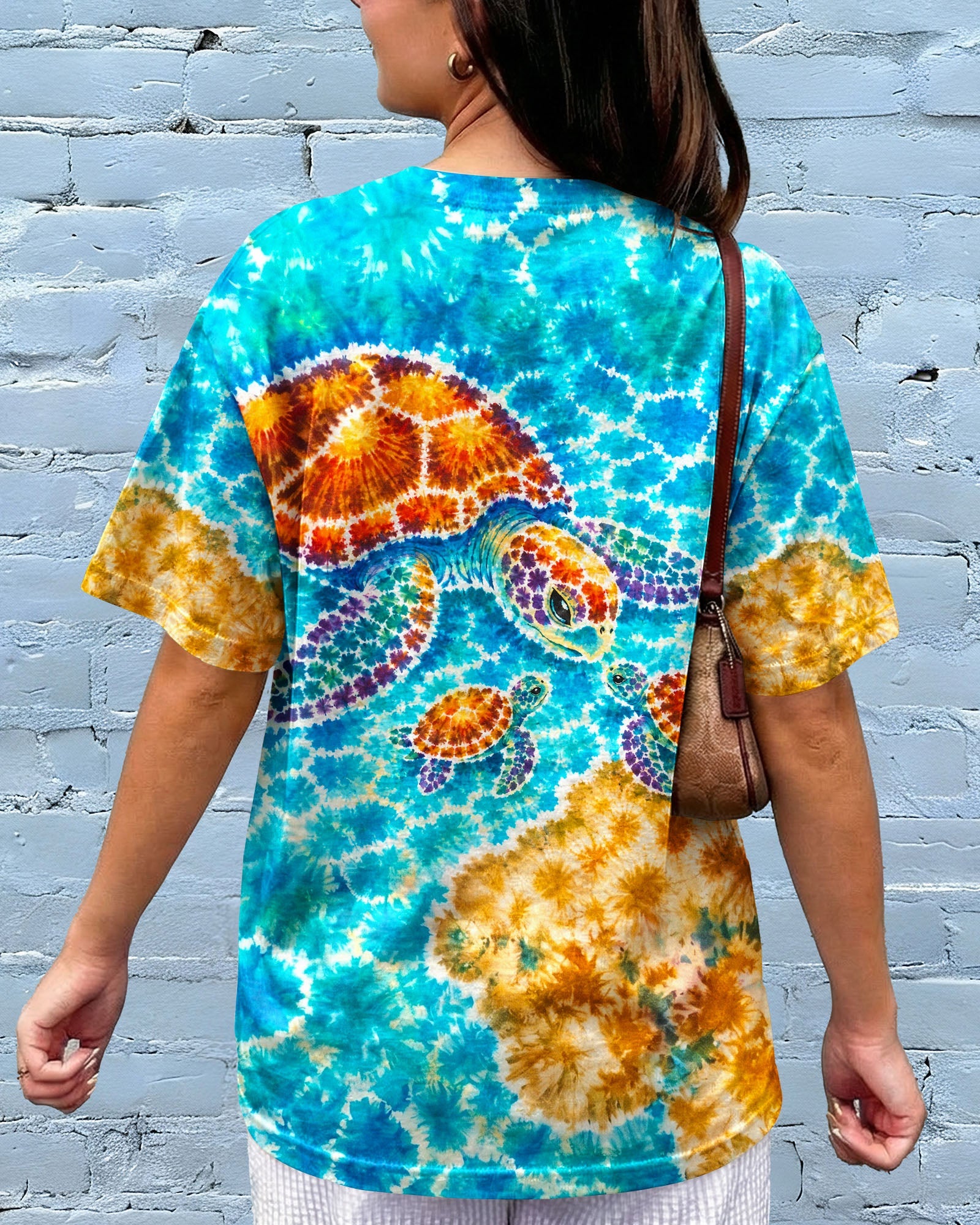 SEA TURTLES BY THE SHORE  BURST ALL OVER PRINT  - TLNO2606262