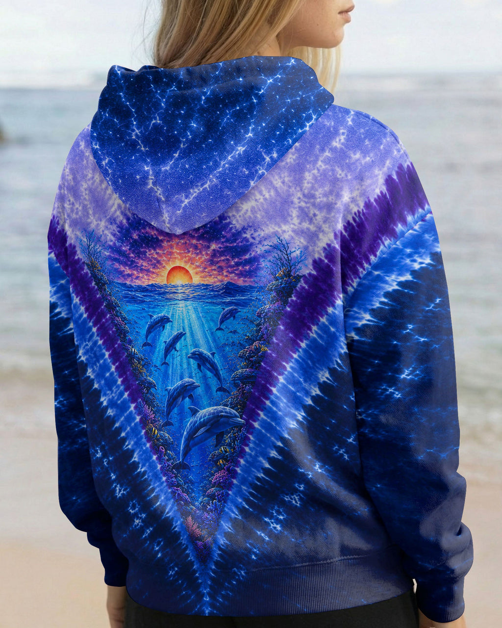 SUNSET DOLPHINS V PATTERN ALL OVER PRINT - TLNT0206261