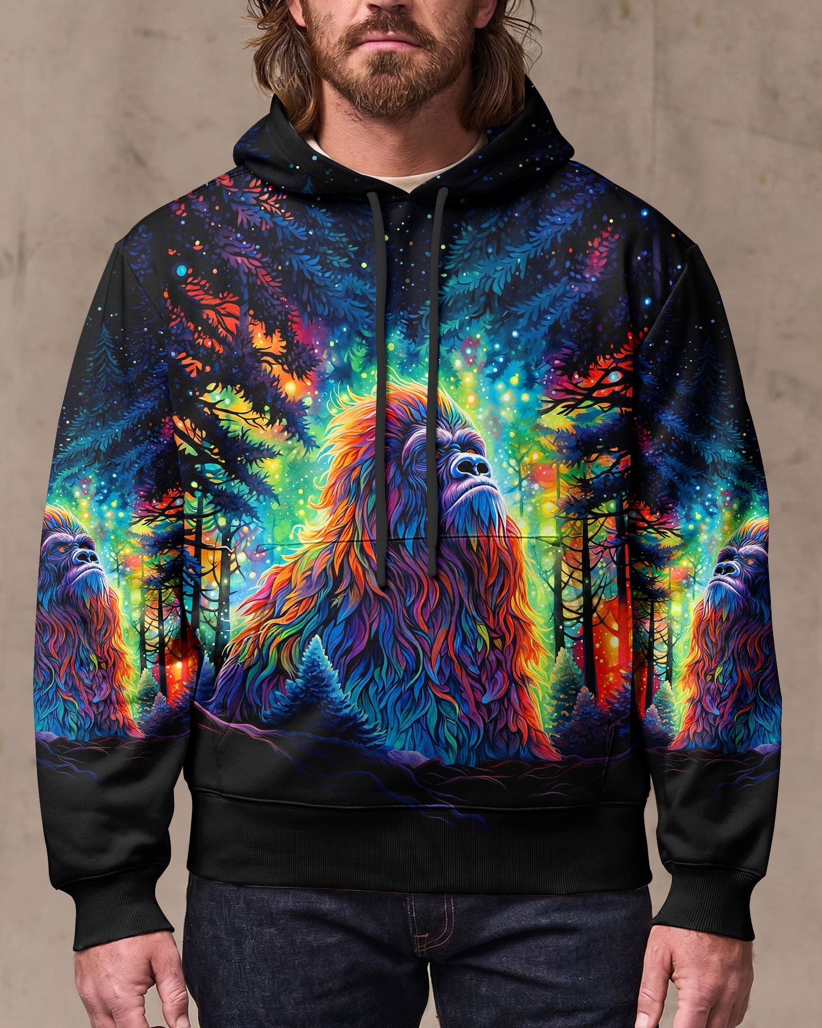 BELIEVE BIGFOOT IN WOODS ALL OVER PRINT  - TLNT0306264