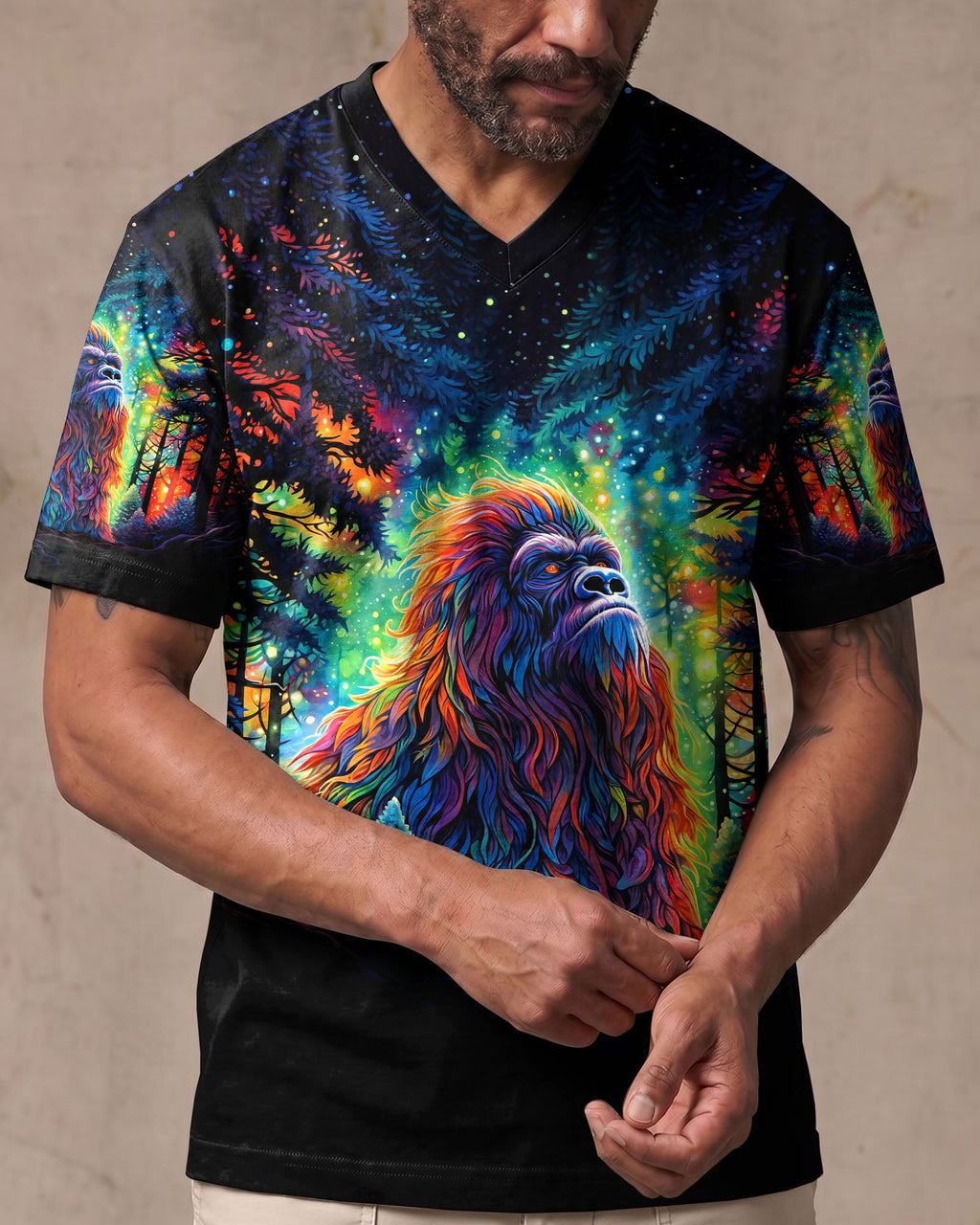BELIEVE BIGFOOT IN WOODS ALL OVER PRINT  - TLNT0306264