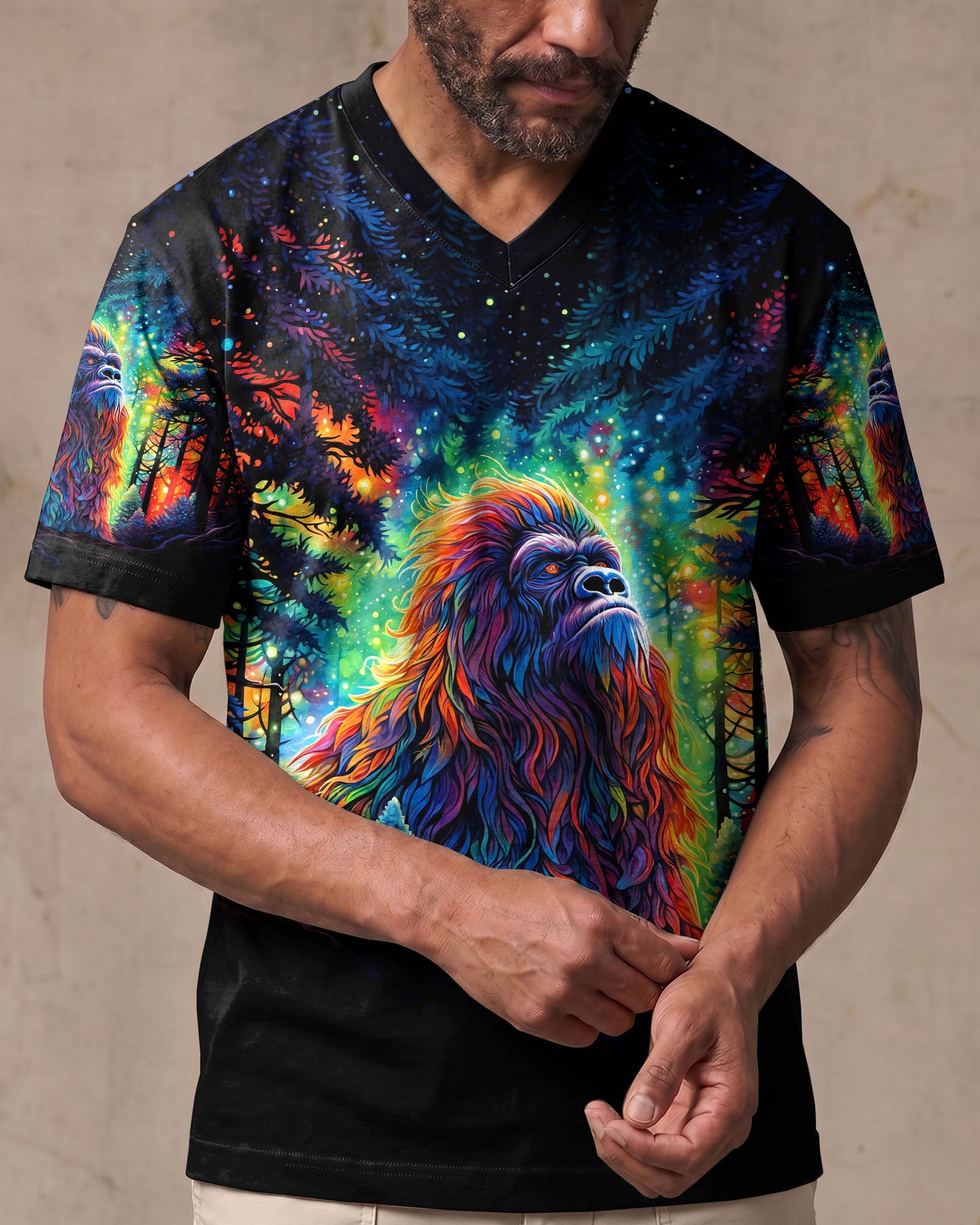 BELIEVE BIGFOOT IN WOODS ALL OVER PRINT  - TLNT0306264