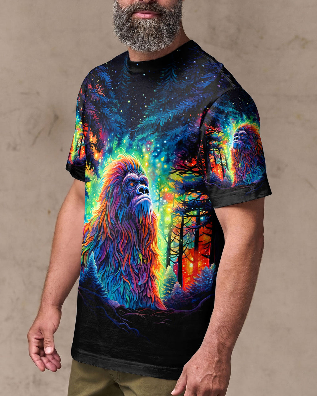BELIEVE BIGFOOT IN WOODS ALL OVER PRINT  - TLNT0306264