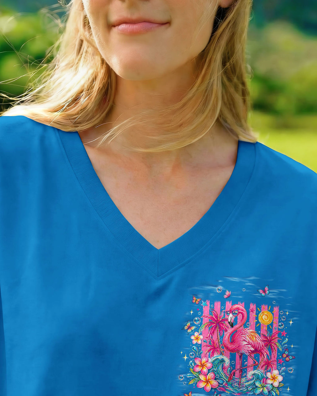 SANDY TOES SUNKISSED NOSE FLAMINGO  ALL OVER PRINT - TLNT0405263