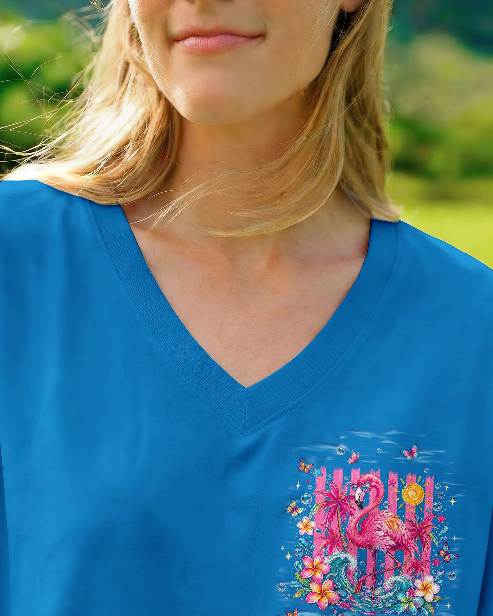 SANDY TOES SUNKISSED NOSE FLAMINGO  ALL OVER PRINT - TLNT0405263