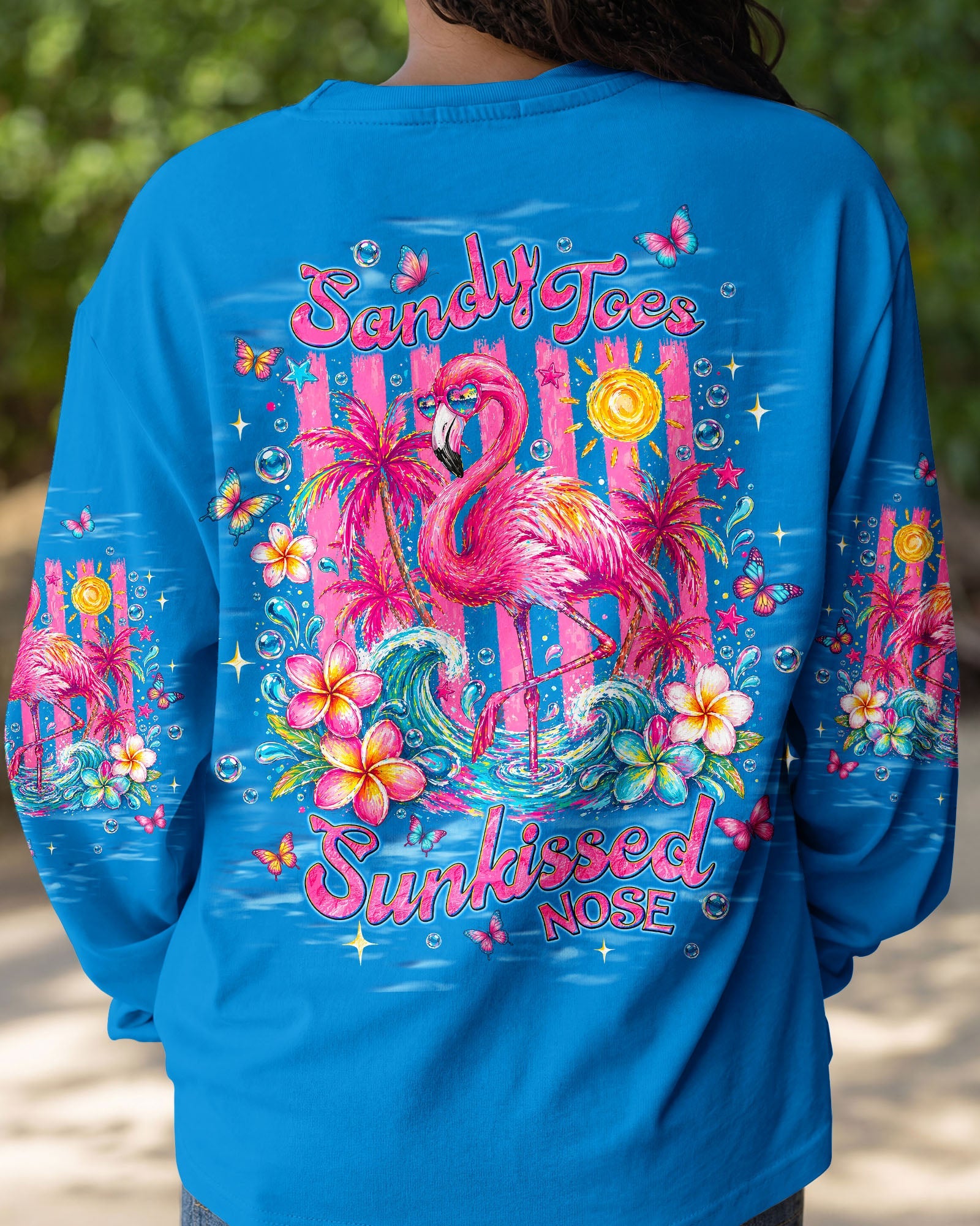 SANDY TOES SUNKISSED NOSE FLAMINGO  ALL OVER PRINT - TLNT0405263