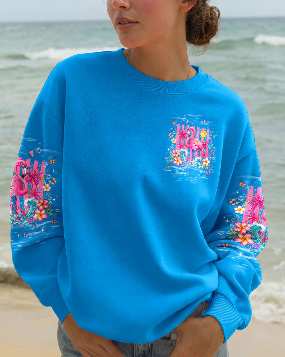 SANDY TOES SUNKISSED NOSE FLAMINGO  ALL OVER PRINT - TLNT0405263
