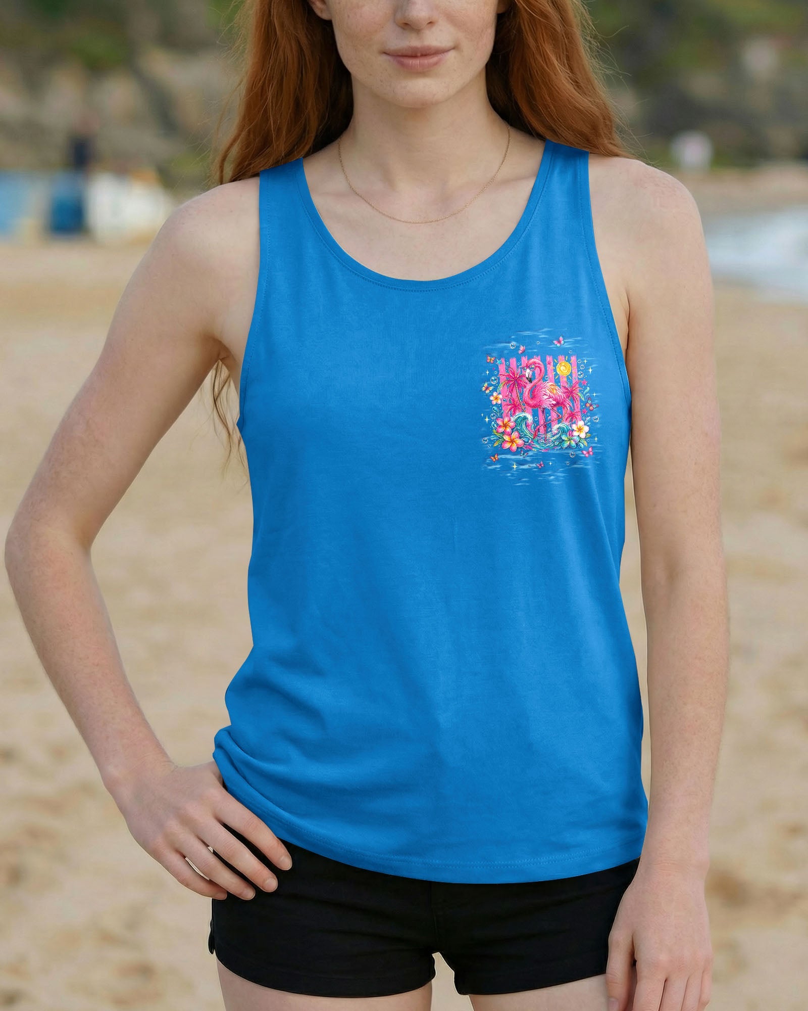 SANDY TOES SUNKISSED NOSE FLAMINGO  ALL OVER PRINT - TLNT0405263