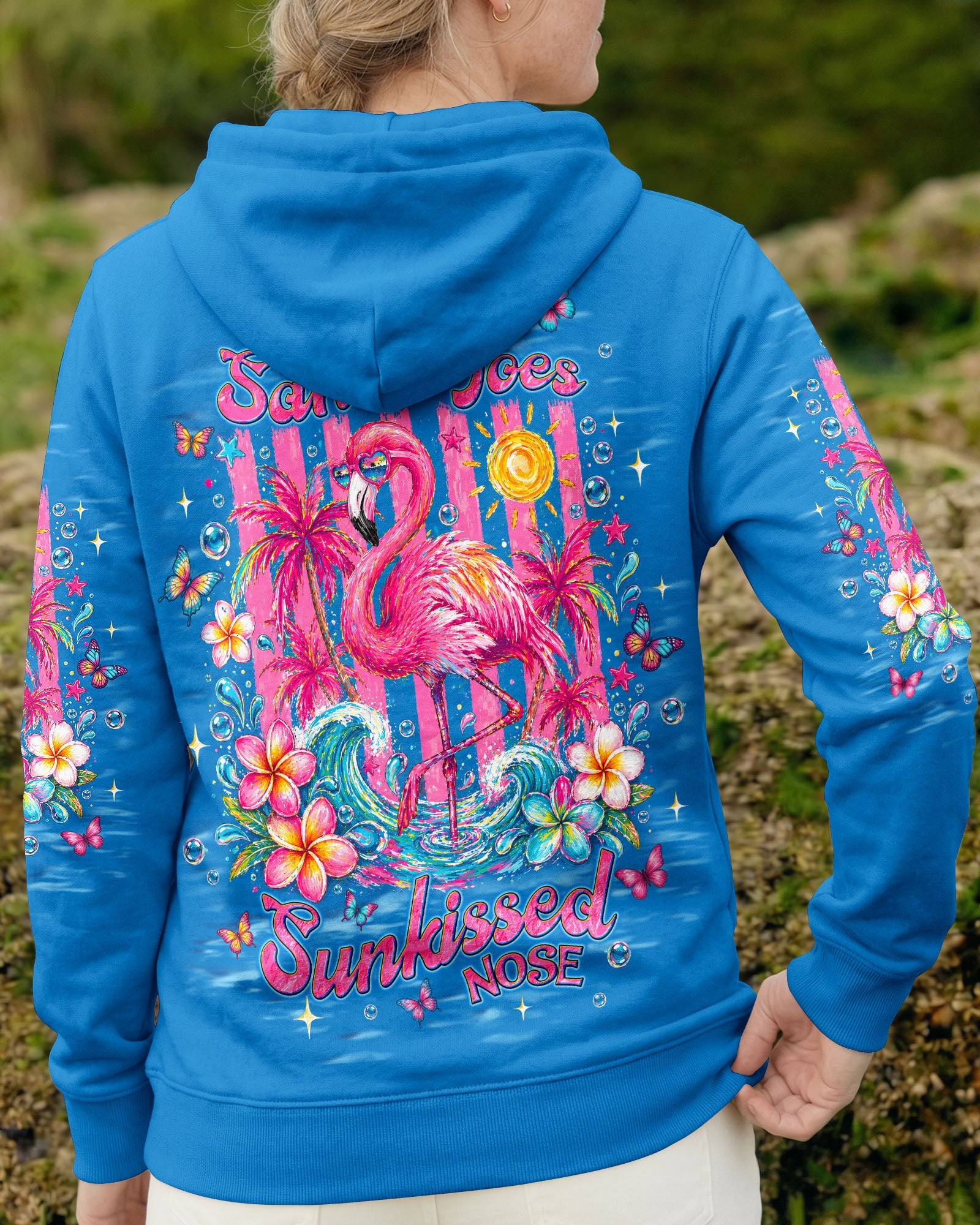 SANDY TOES SUNKISSED NOSE FLAMINGO  ALL OVER PRINT - TLNT0405263