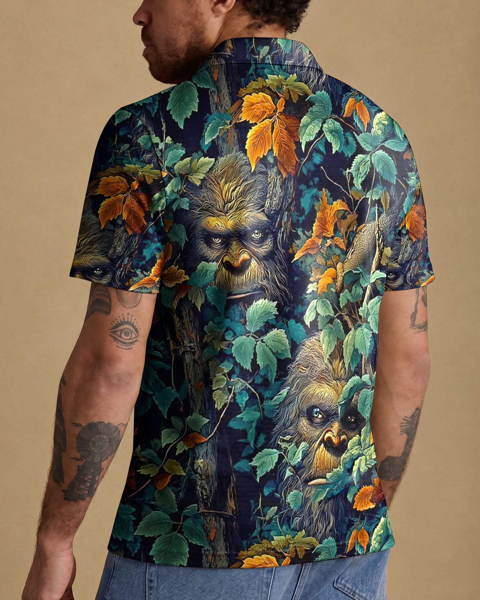 BIGFOOT IN WOODS POLO SHIRT  - TLNT0406261