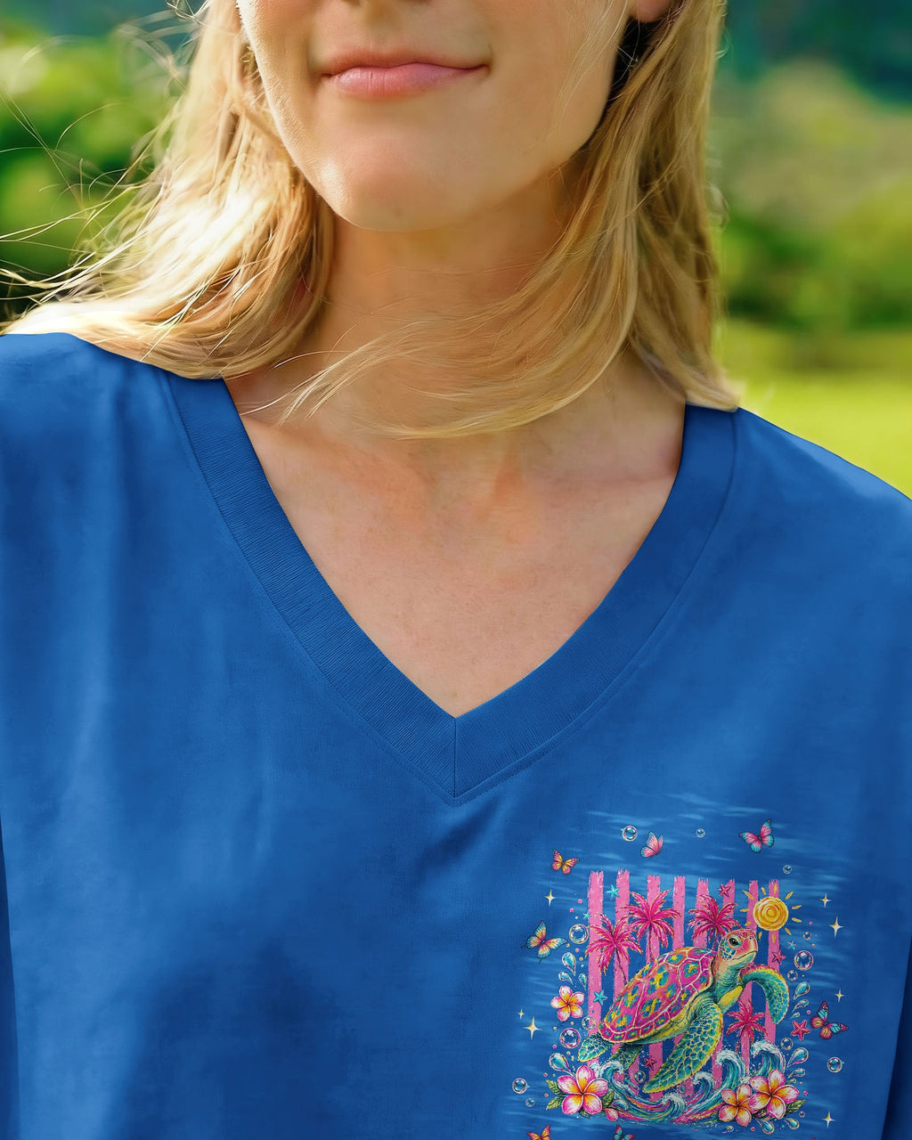 SALTWATER HEALS EVERYTHING TURTLE ALL OVER PRINT  - TLNT0505262