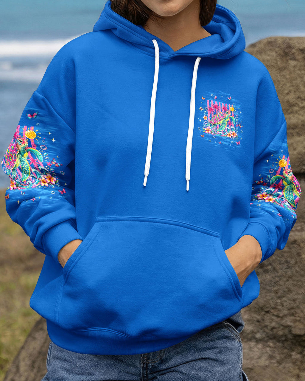 SALTWATER HEALS EVERYTHING TURTLE ALL OVER PRINT  - TLNT0505262