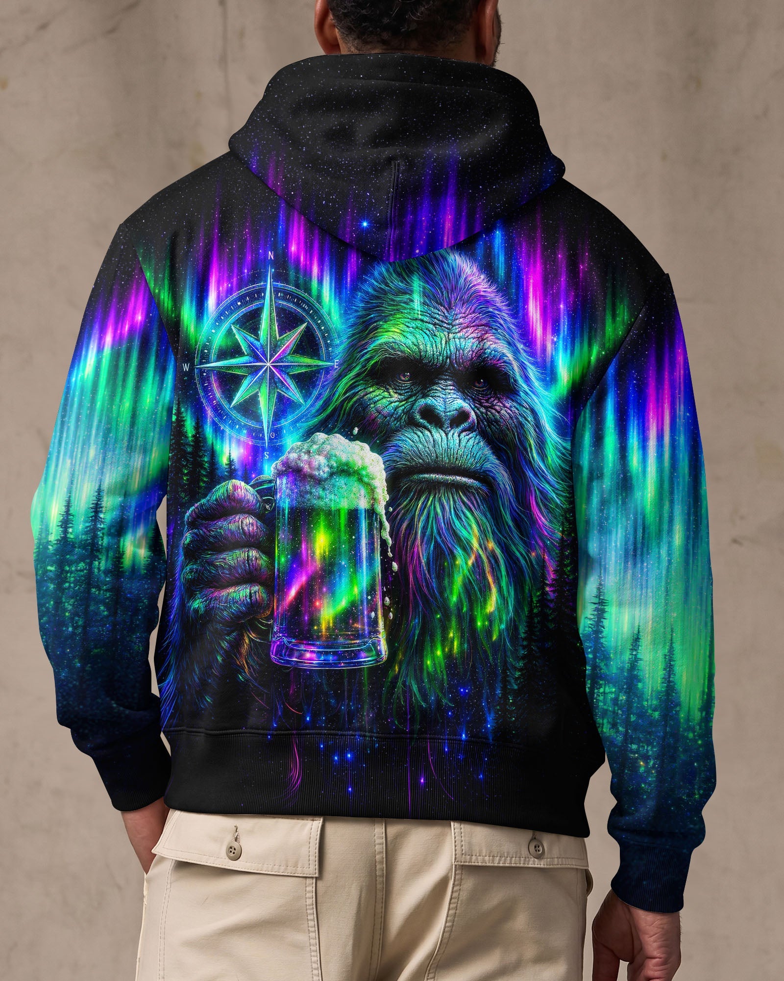 BIGFOOT WITH BEER AURORA ALL OVER PRINT  - TLNT0607262