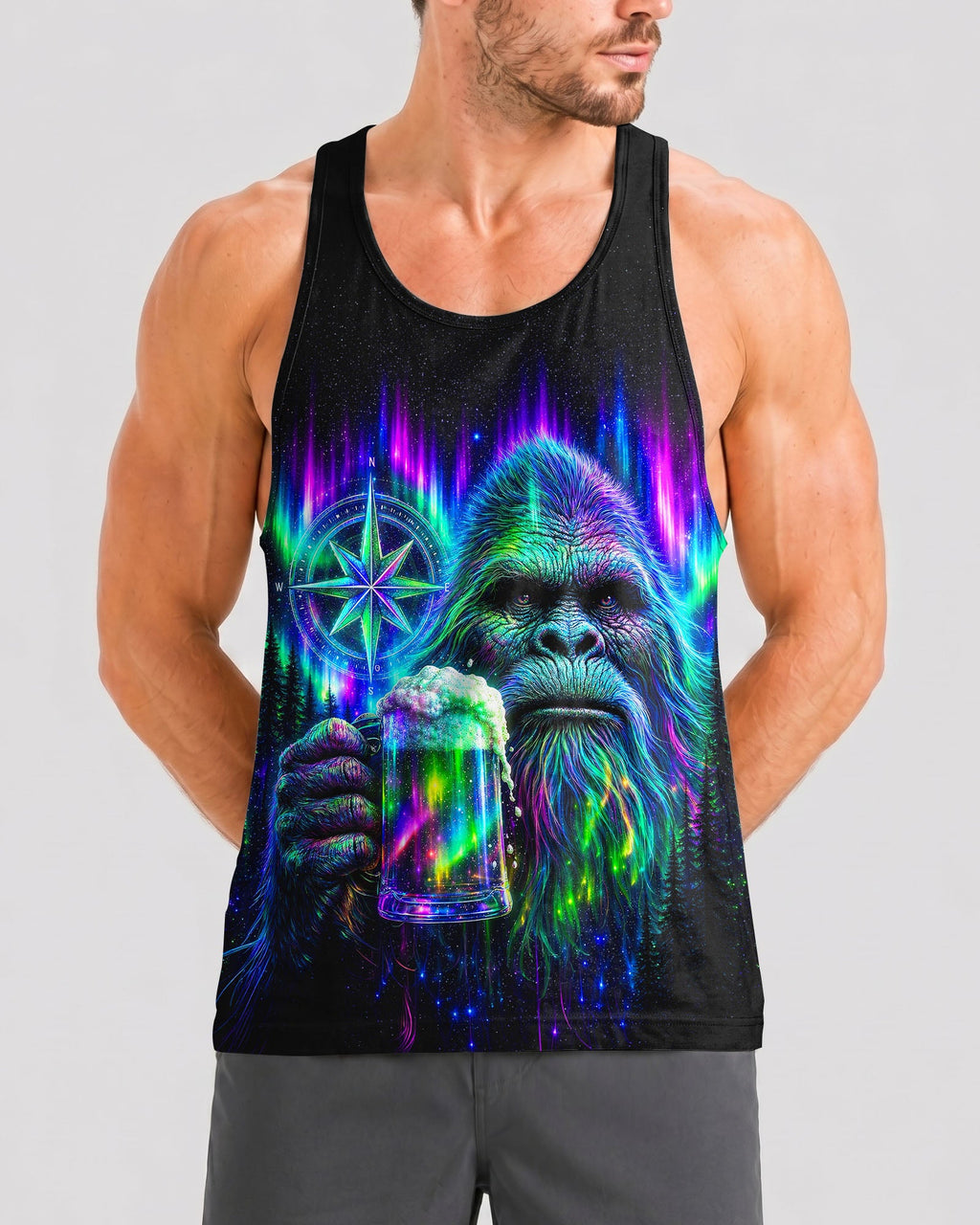BIGFOOT WITH BEER AURORA ALL OVER PRINT  - TLNT0607262