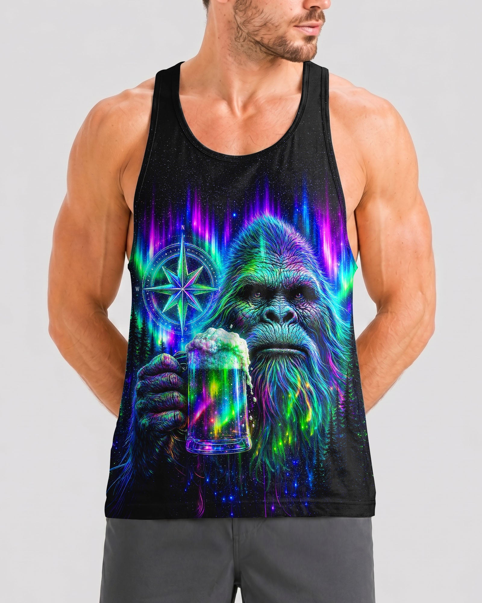 BIGFOOT WITH BEER AURORA ALL OVER PRINT  - TLNT0607262
