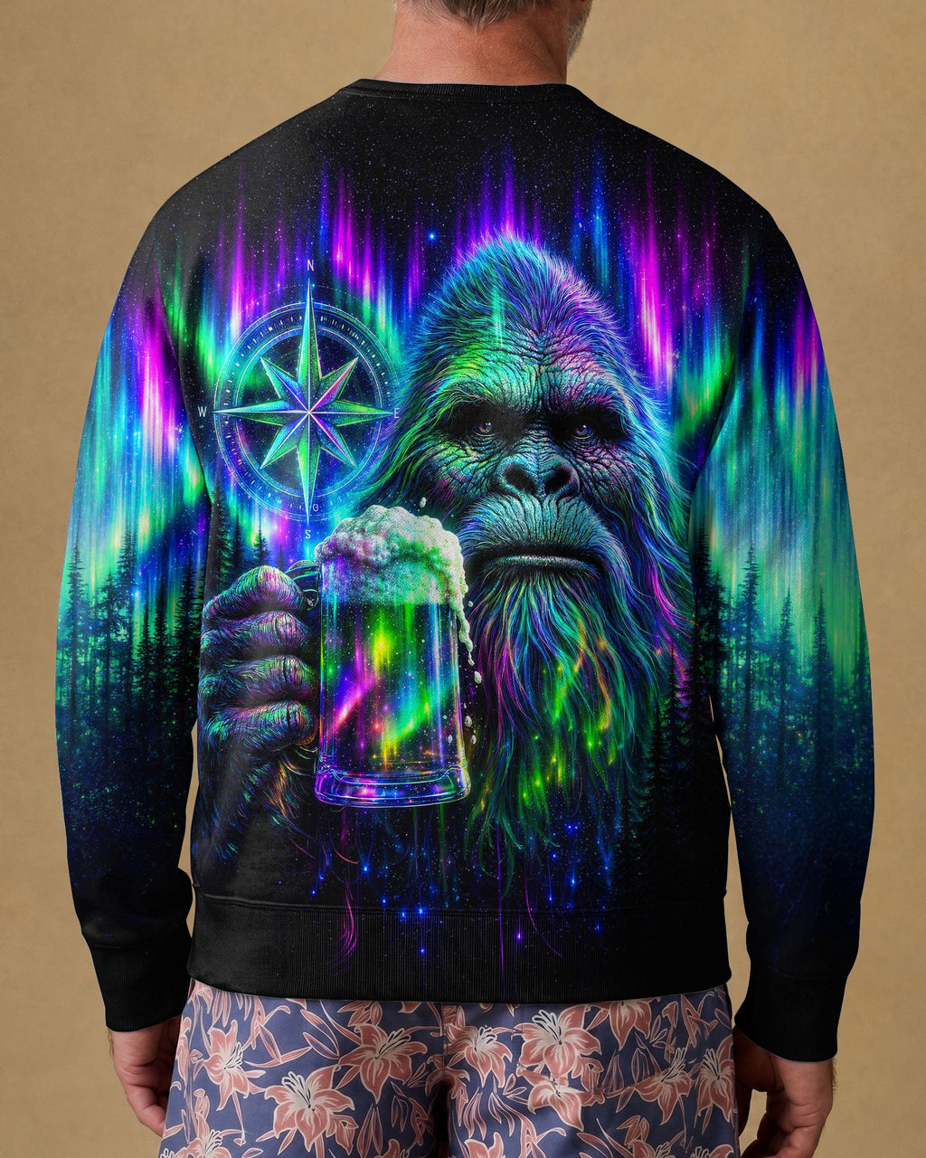 BIGFOOT WITH BEER AURORA ALL OVER PRINT  - TLNT0607262