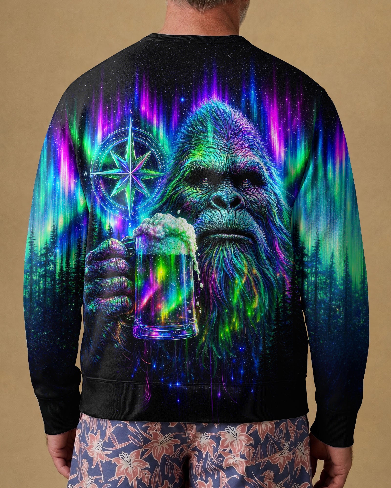 BIGFOOT WITH BEER AURORA ALL OVER PRINT  - TLNT0607262
