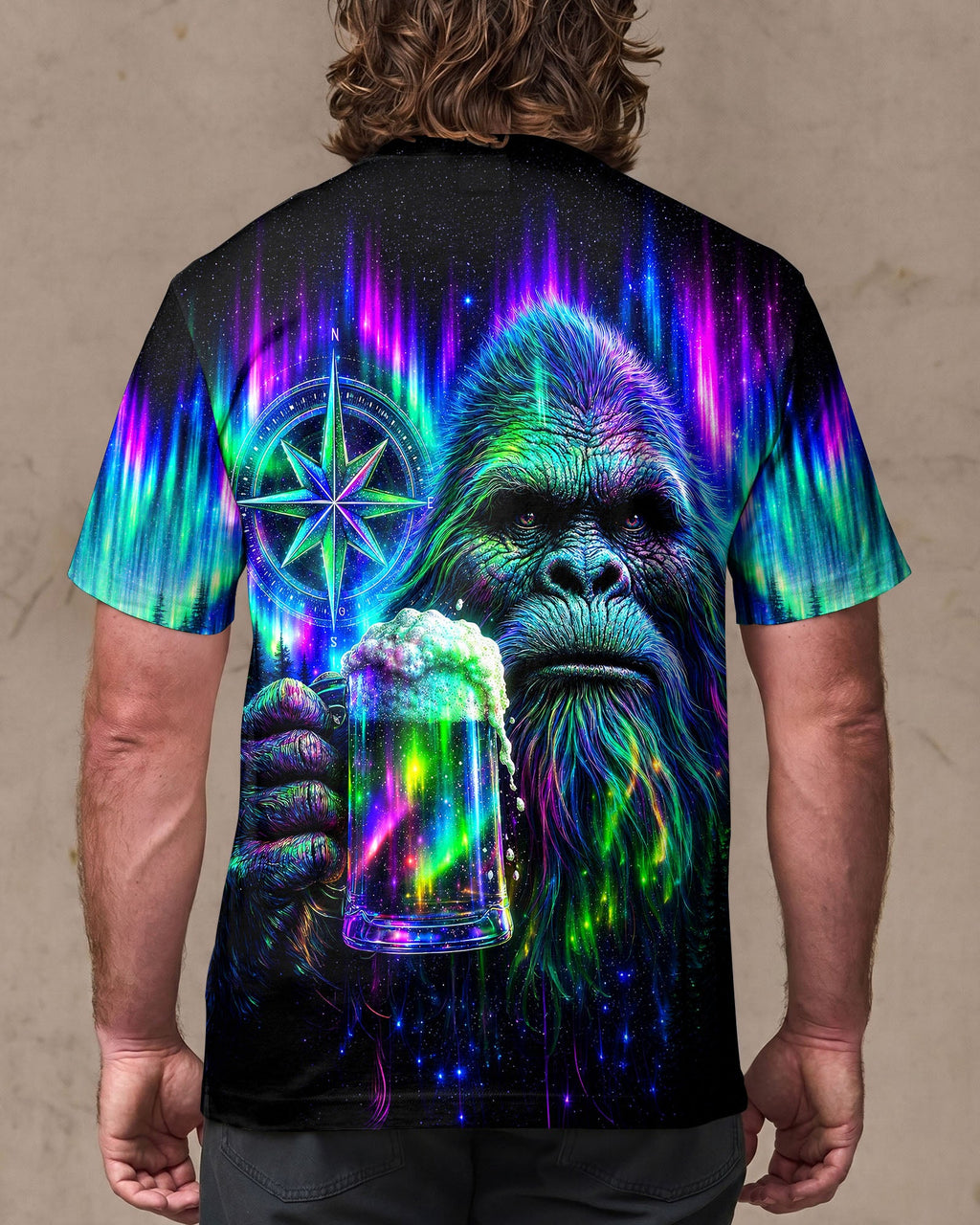 BIGFOOT WITH BEER AURORA ALL OVER PRINT  - TLNT0607262