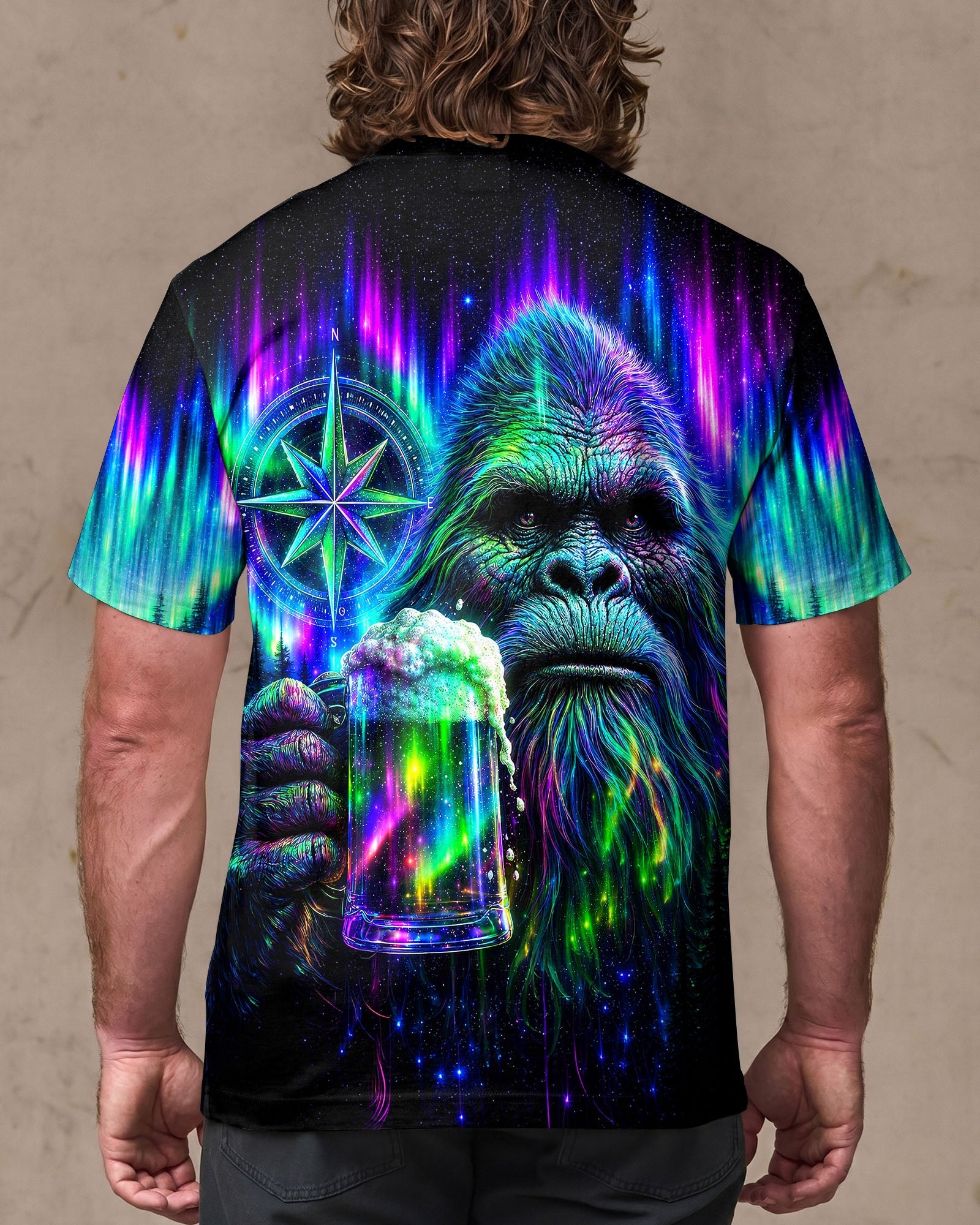 BIGFOOT WITH BEER AURORA ALL OVER PRINT  - TLNT0607262
