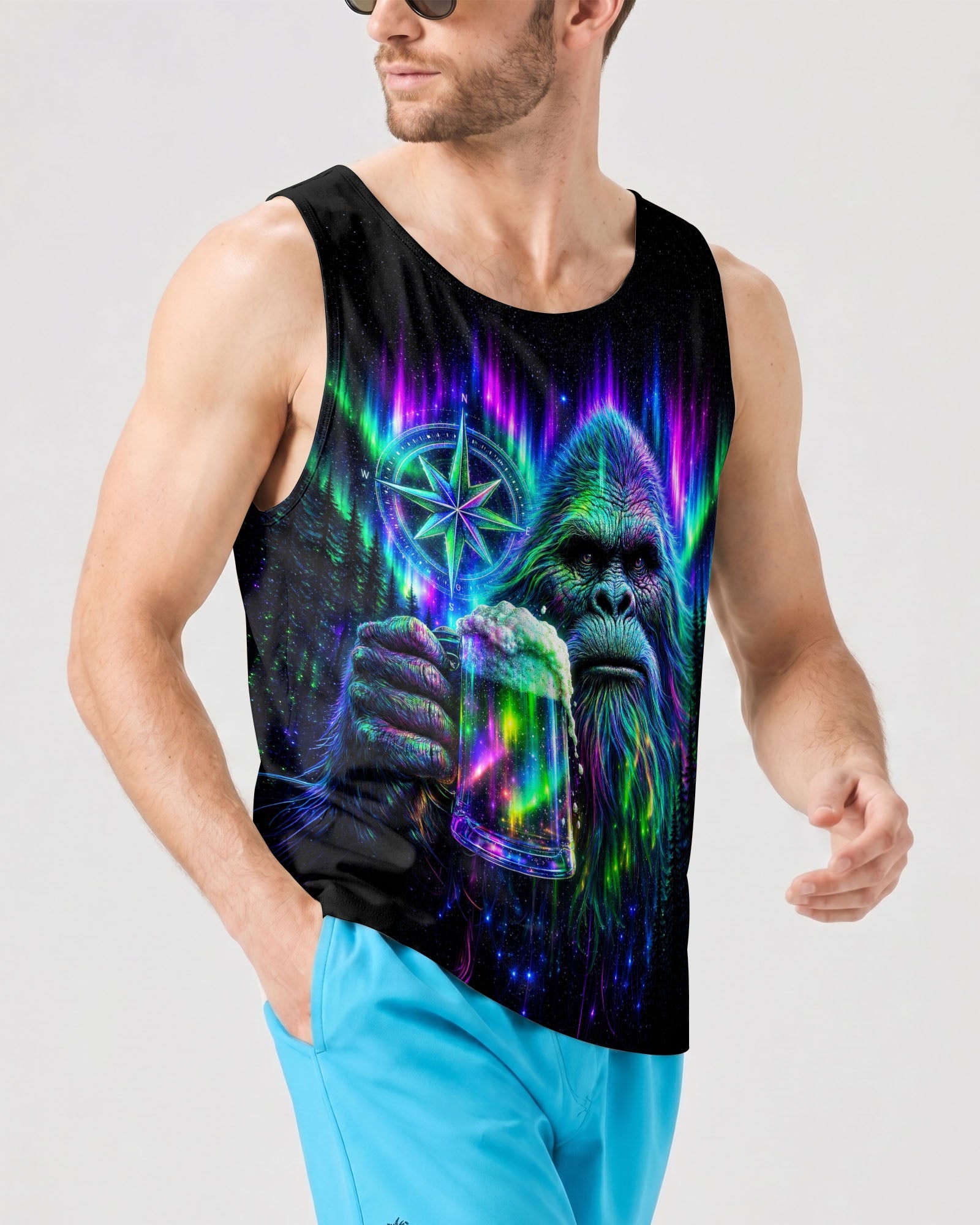 BIGFOOT WITH BEER AURORA ALL OVER PRINT  - TLNT0607262