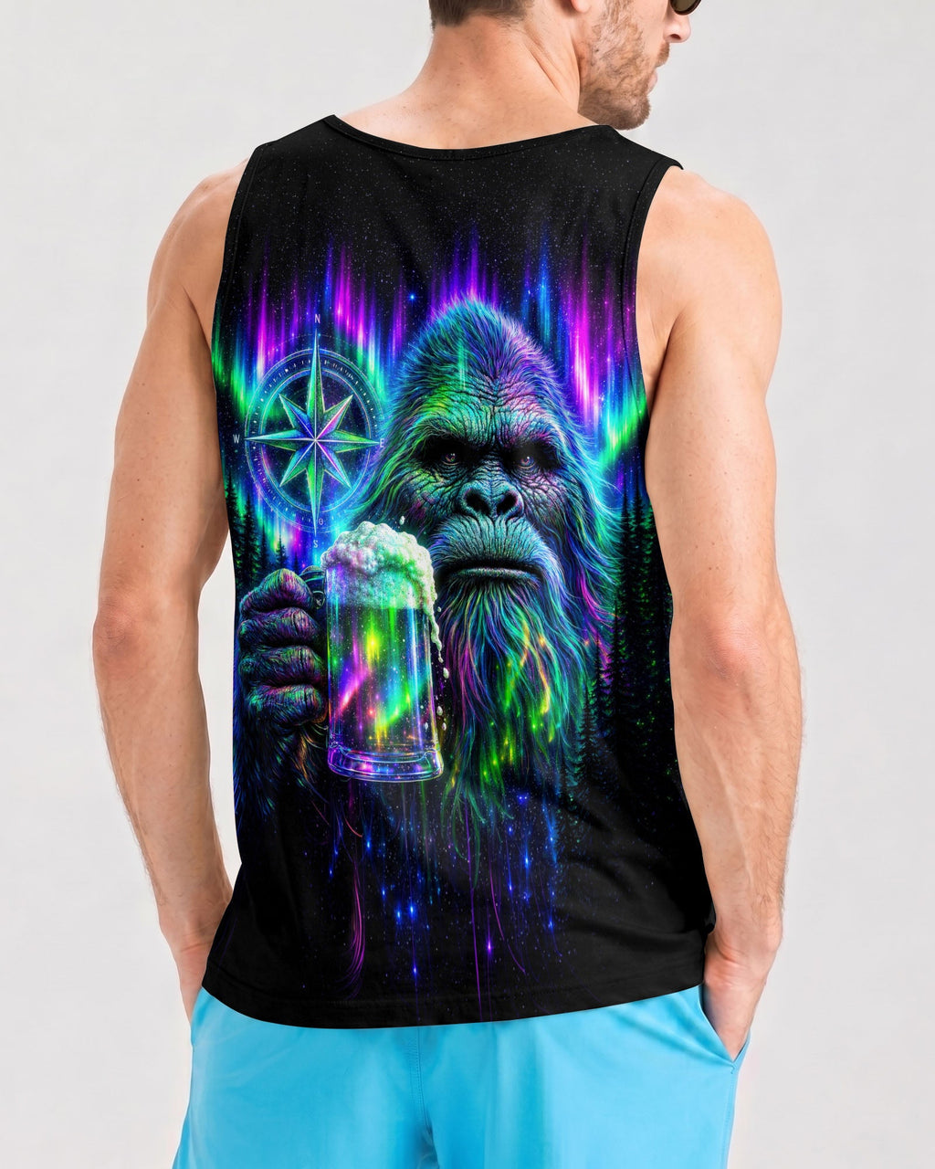 BIGFOOT WITH BEER AURORA ALL OVER PRINT  - TLNT0607262