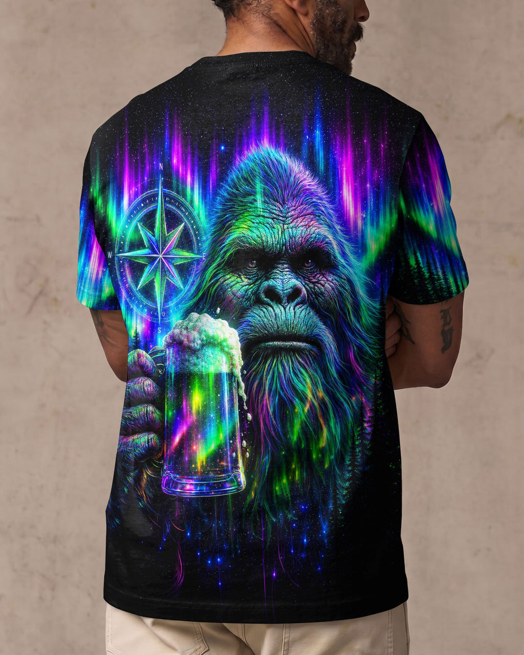 BIGFOOT WITH BEER AURORA ALL OVER PRINT  - TLNT0607262