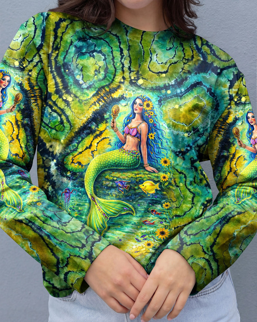 SHE IS A MERMAID SWIRL ALL OVER PRINT  - TLNT0904262