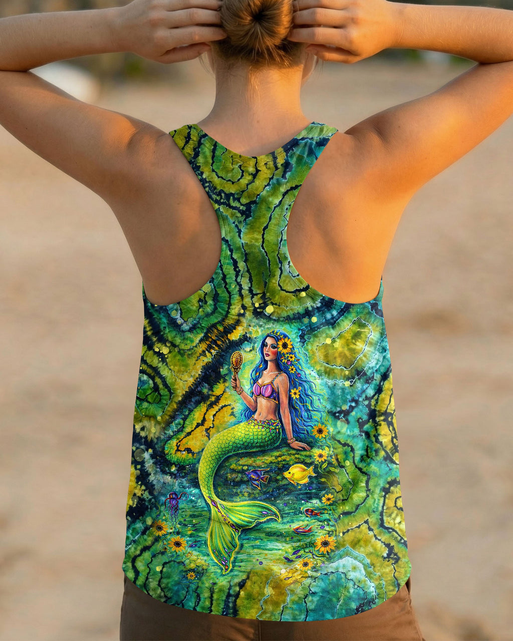 SHE IS A MERMAID SWIRL ALL OVER PRINT  - TLNT0904262