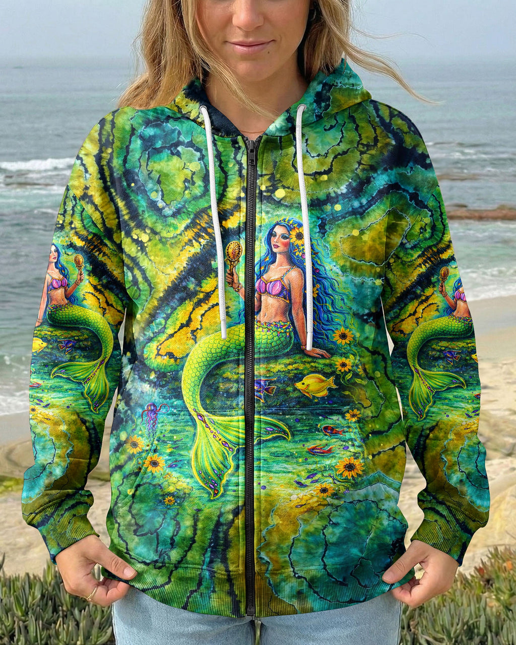 SHE IS A MERMAID SWIRL ALL OVER PRINT  - TLNT0904262